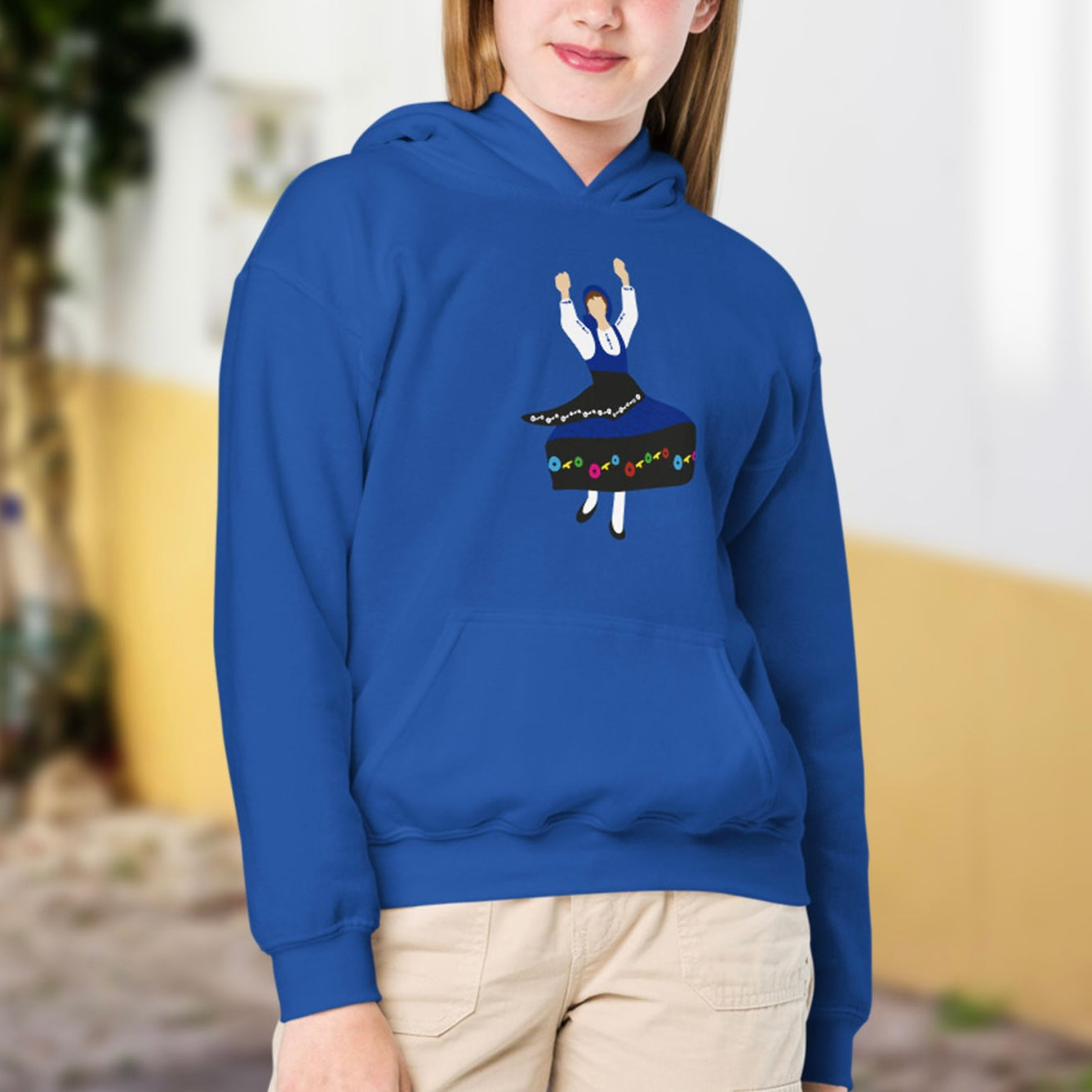 Sweat à capuche enfant « Minhota bleue »
