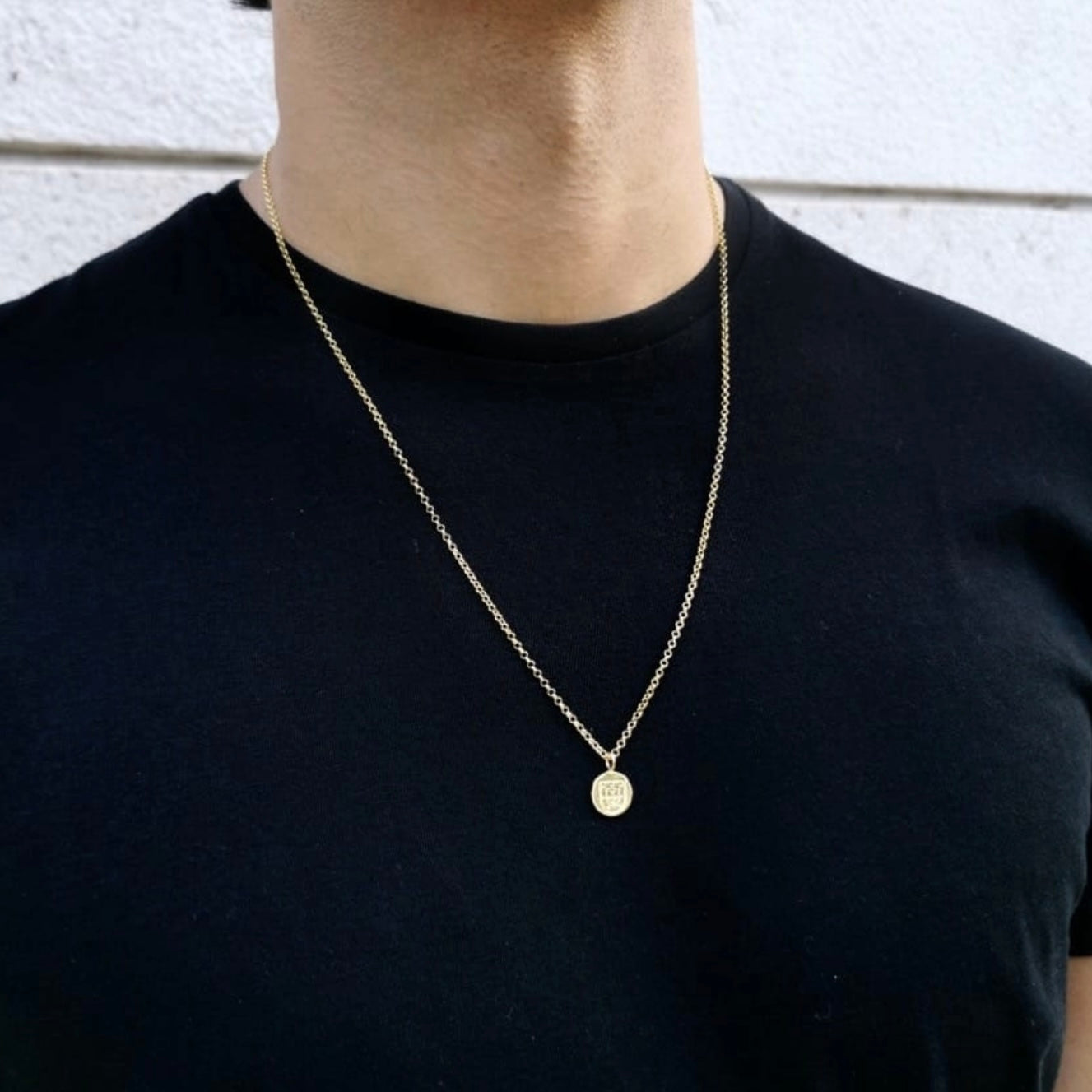 Collier "Ecusson Portugal" en argent plaqué or - Edition limitée