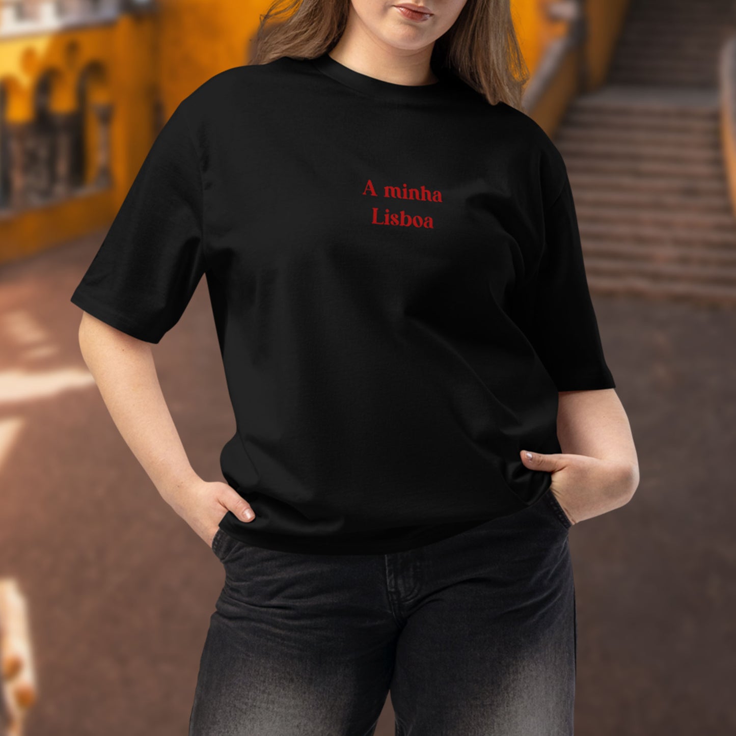 T-shirt oversize « A minha Lisboa »