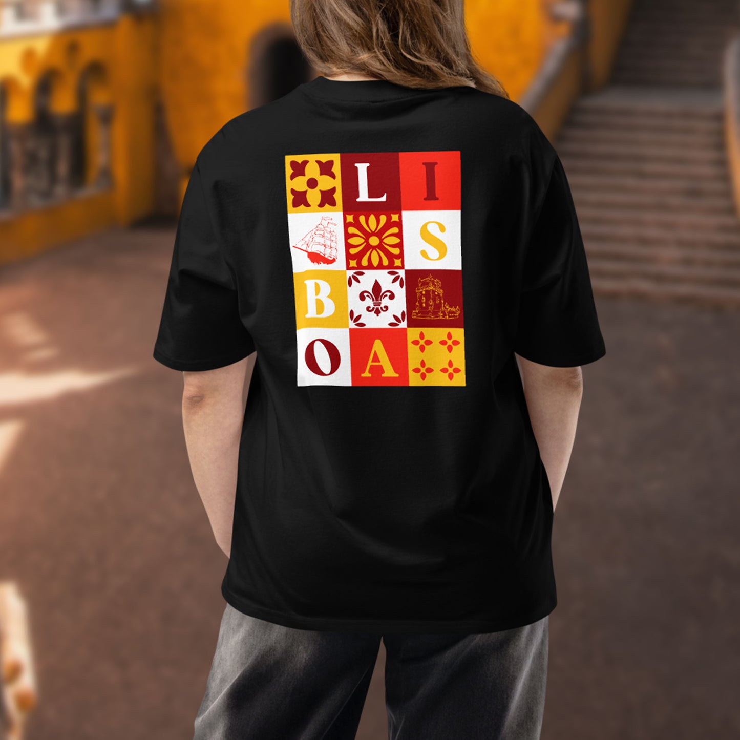 T-shirt oversize « A minha Lisboa »