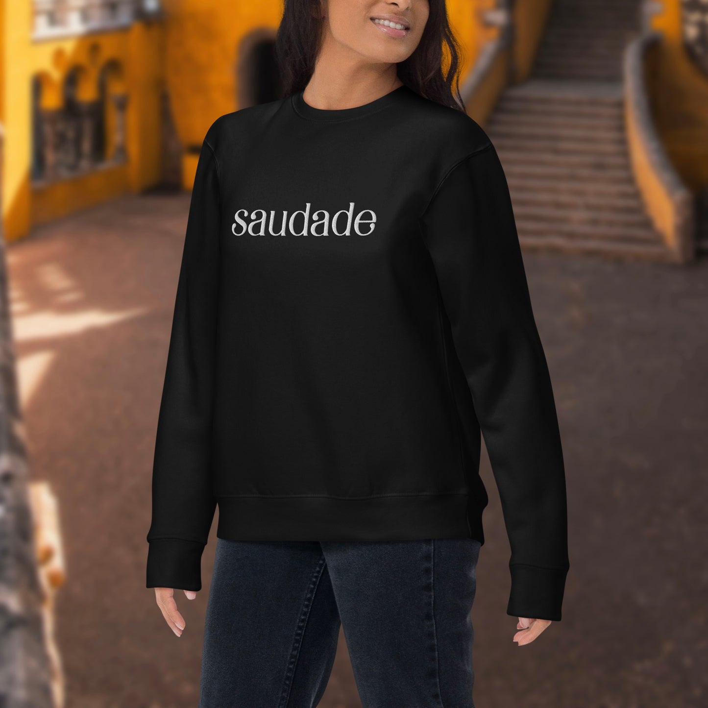 Sweat brodé "Saudade"
