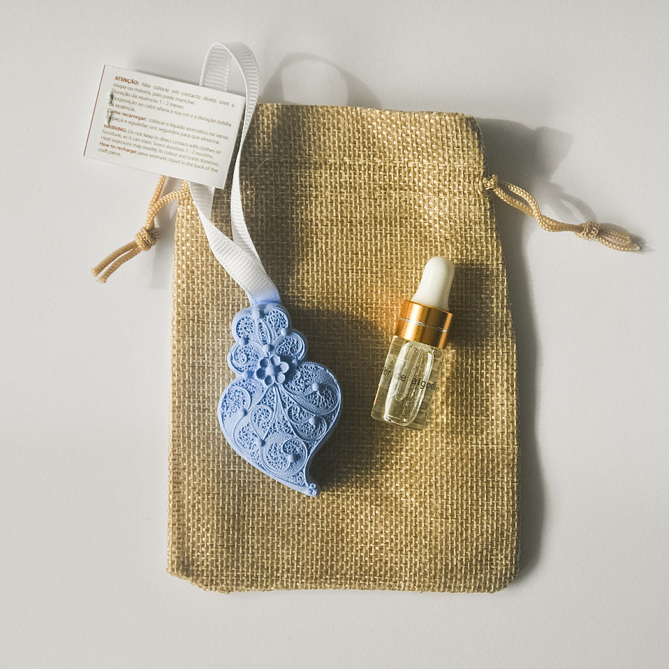 Coeur de Viana parfumé « Bleu »