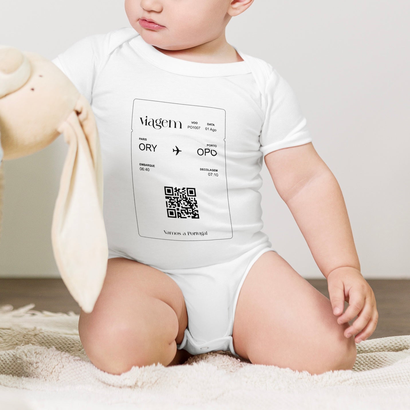 Body bébé « Paris - Porto » personnalisable