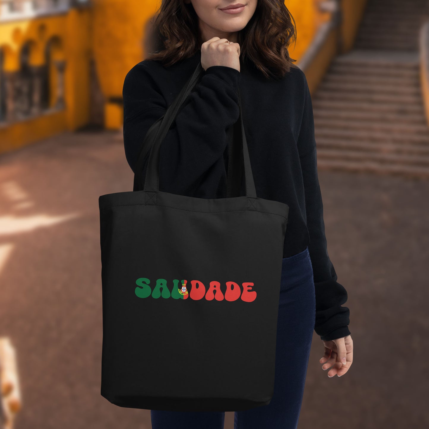 Tote bag en coton bio « Saudade Portugal »