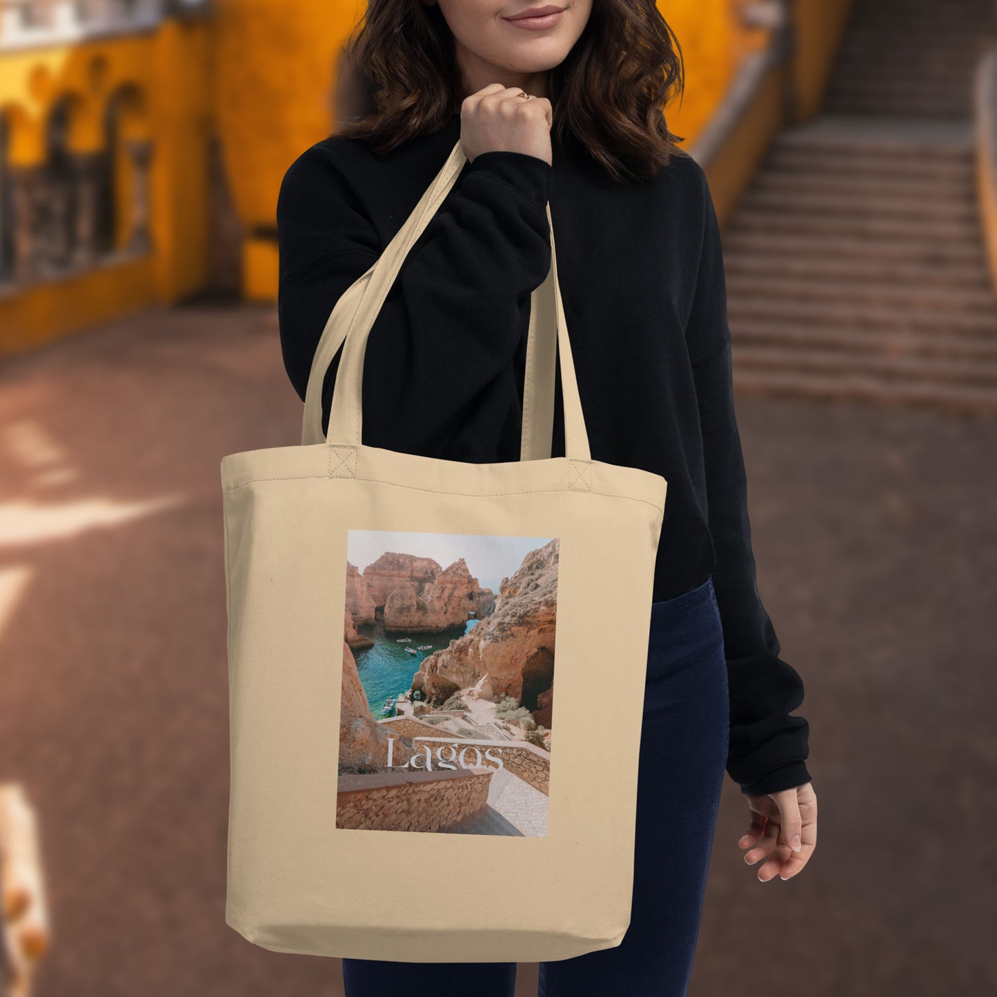Tote bag en coton bio « Photo Lagos »