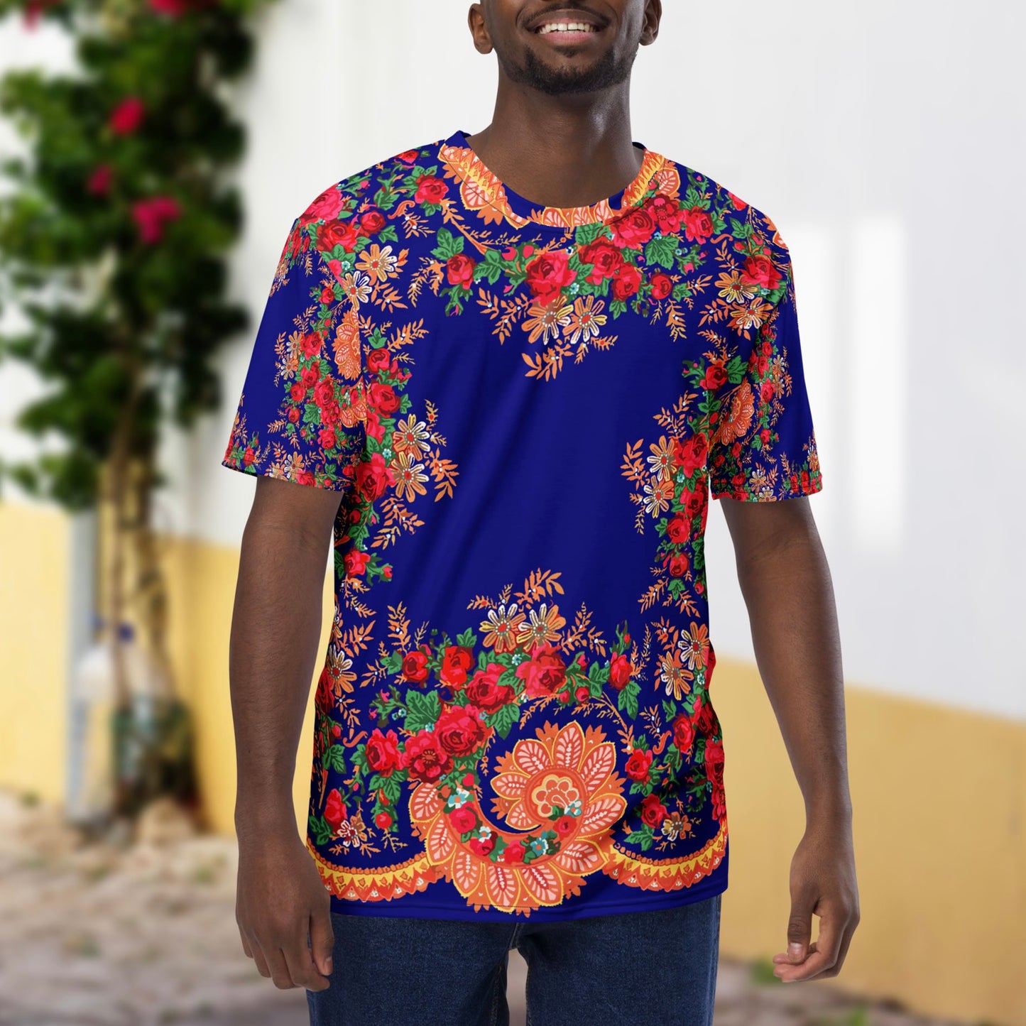 T-shirt « Foulard portugais Minhoto bleu »