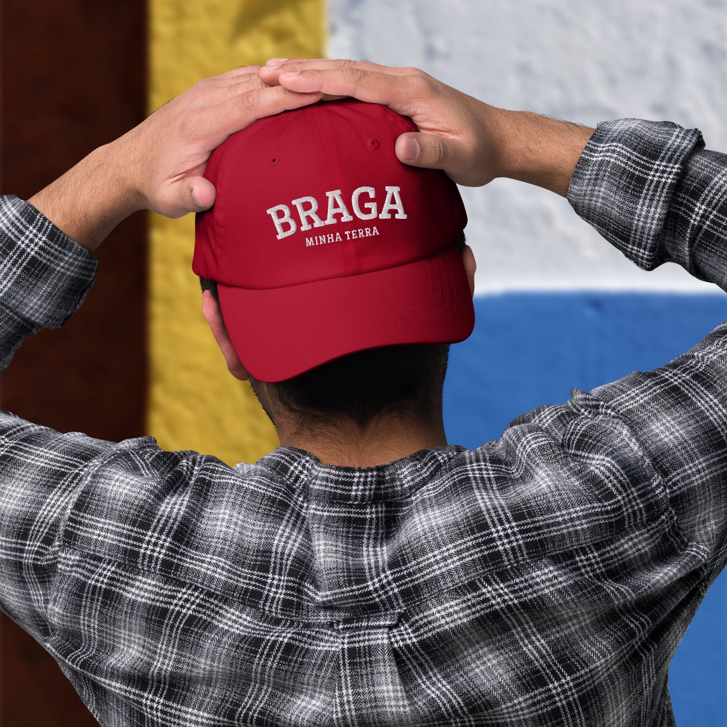 Casquette brodée « Minha Terra » personnalisable