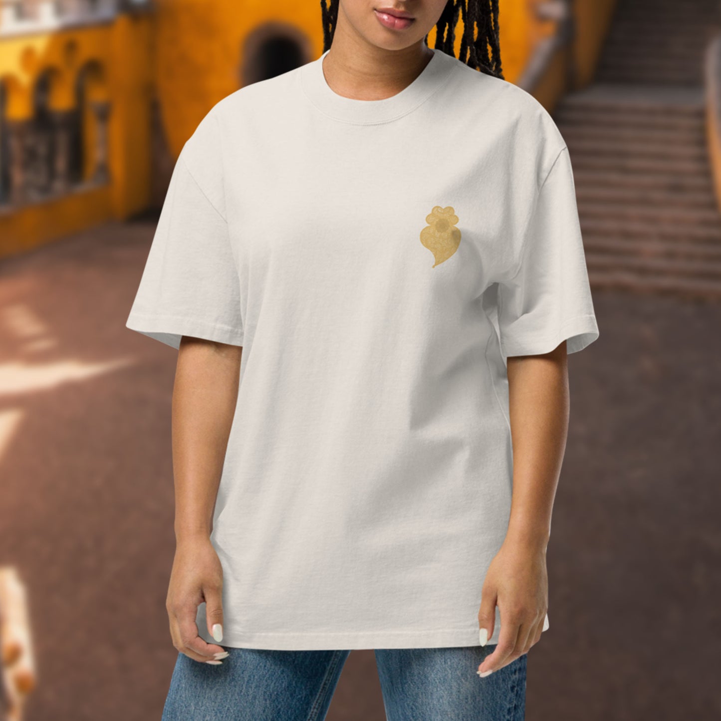 T-shirt oversized “Coração de Viana”
