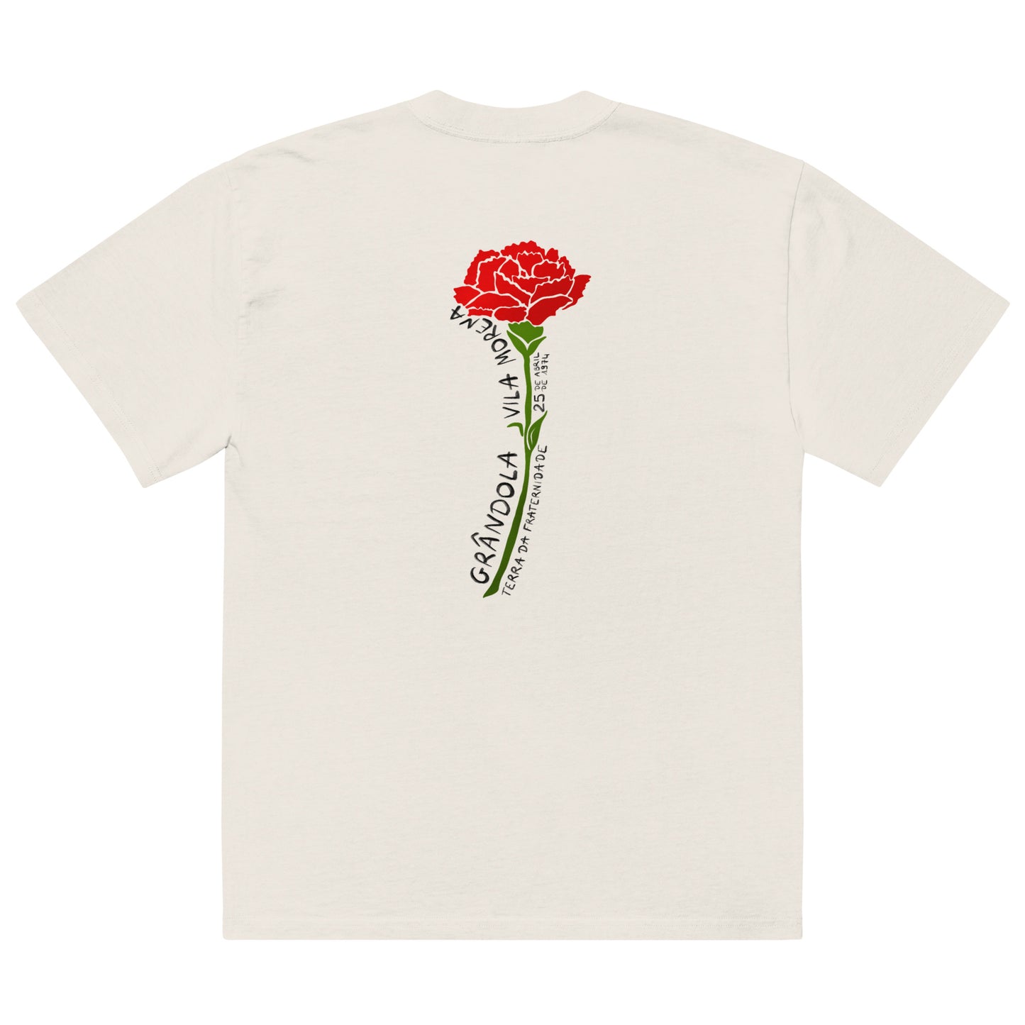 T-shirt oversized “25 de abril”
