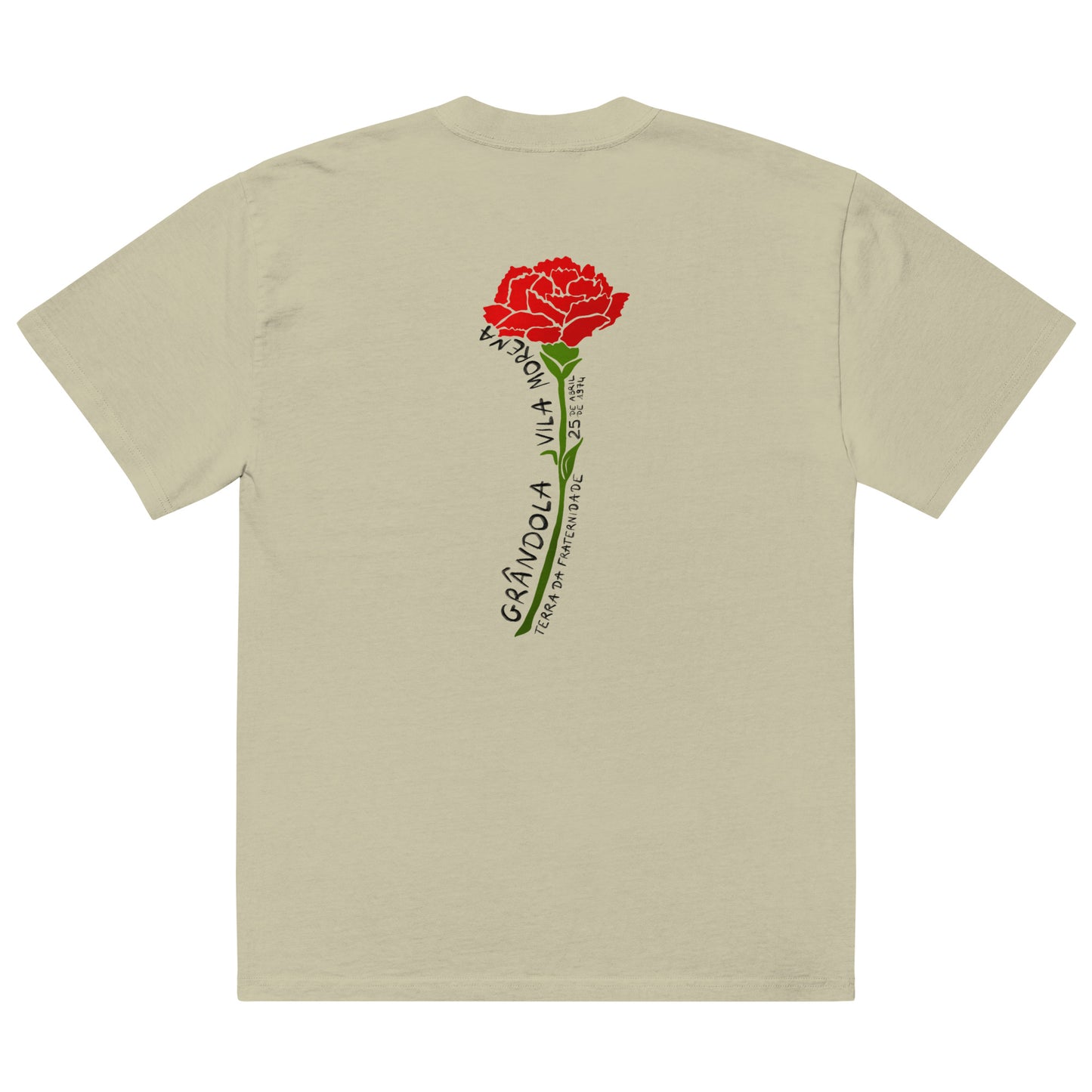 T-shirt oversized “25 de abril”