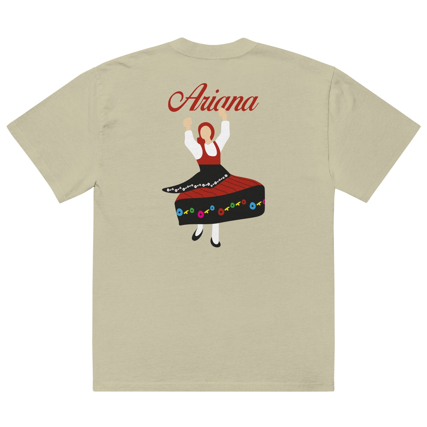 T-shirt oversized “Minhota” personalizável