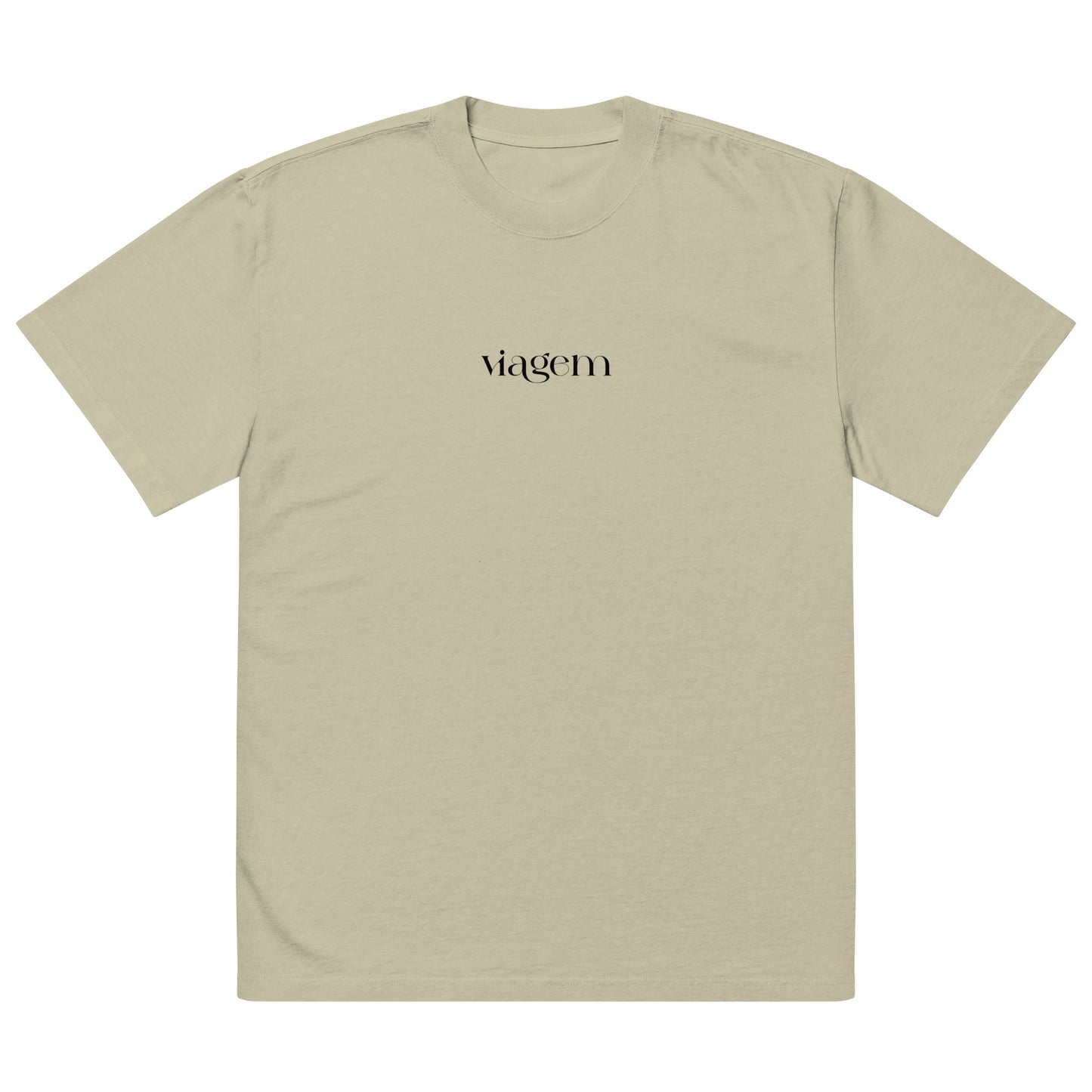 T-shirt oversized “Paris - Porto” personalizável