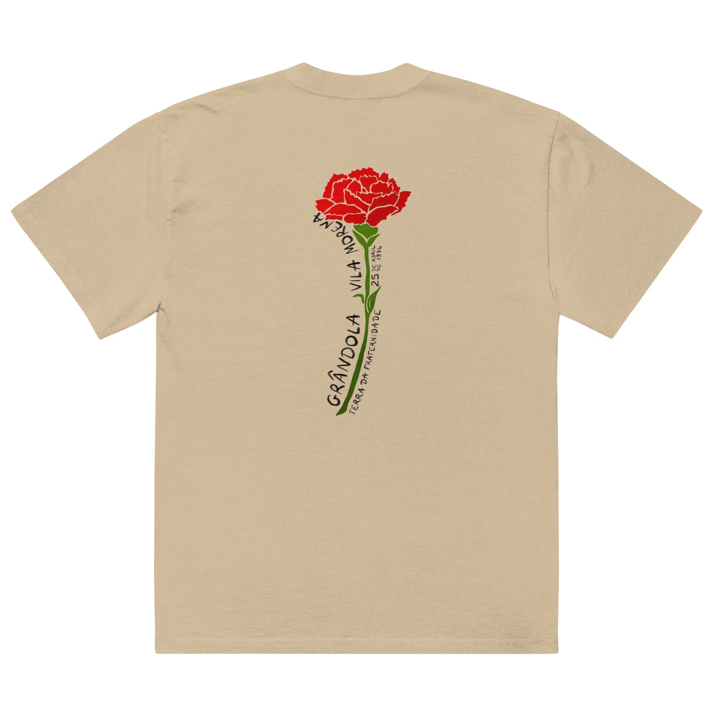 T-shirt oversized “25 de abril”