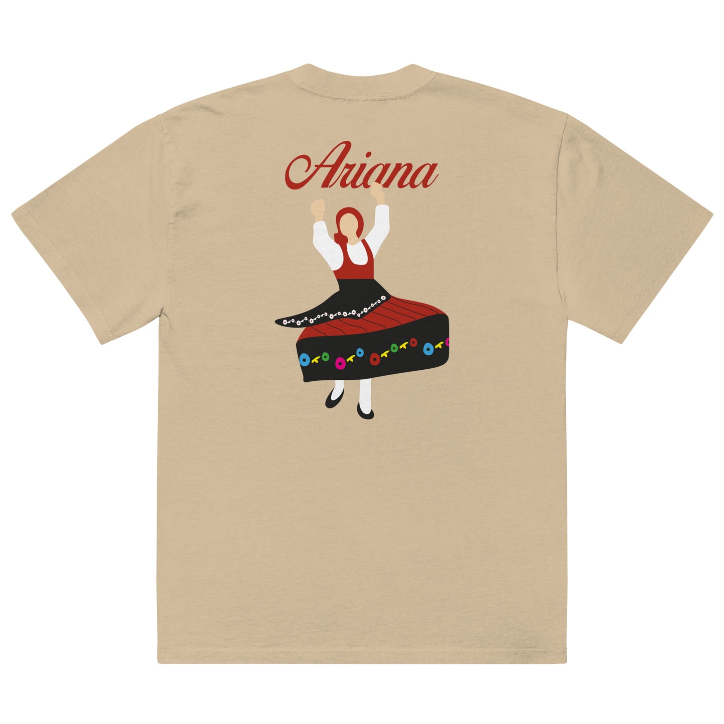 T-shirt oversized “Minhota” personalizável