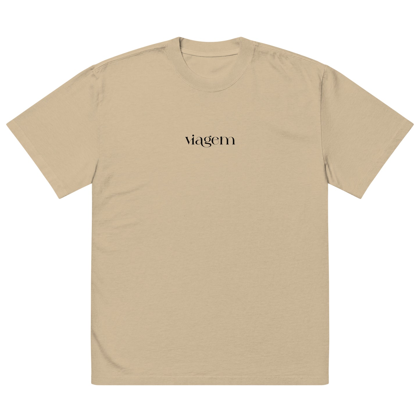 T-shirt oversized “Paris - Porto” personalizável