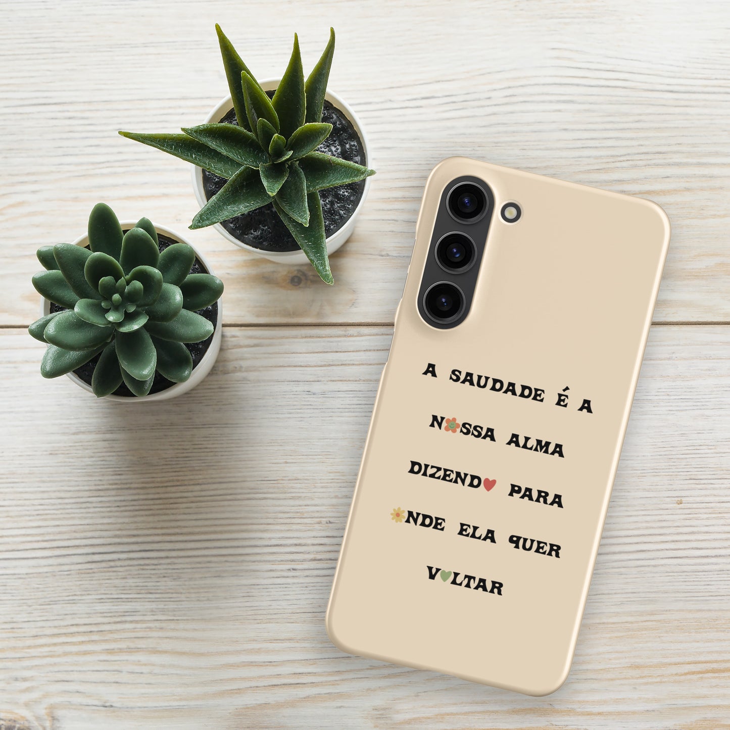 Coque Samsung rigide « A saudade é a nossa alma »