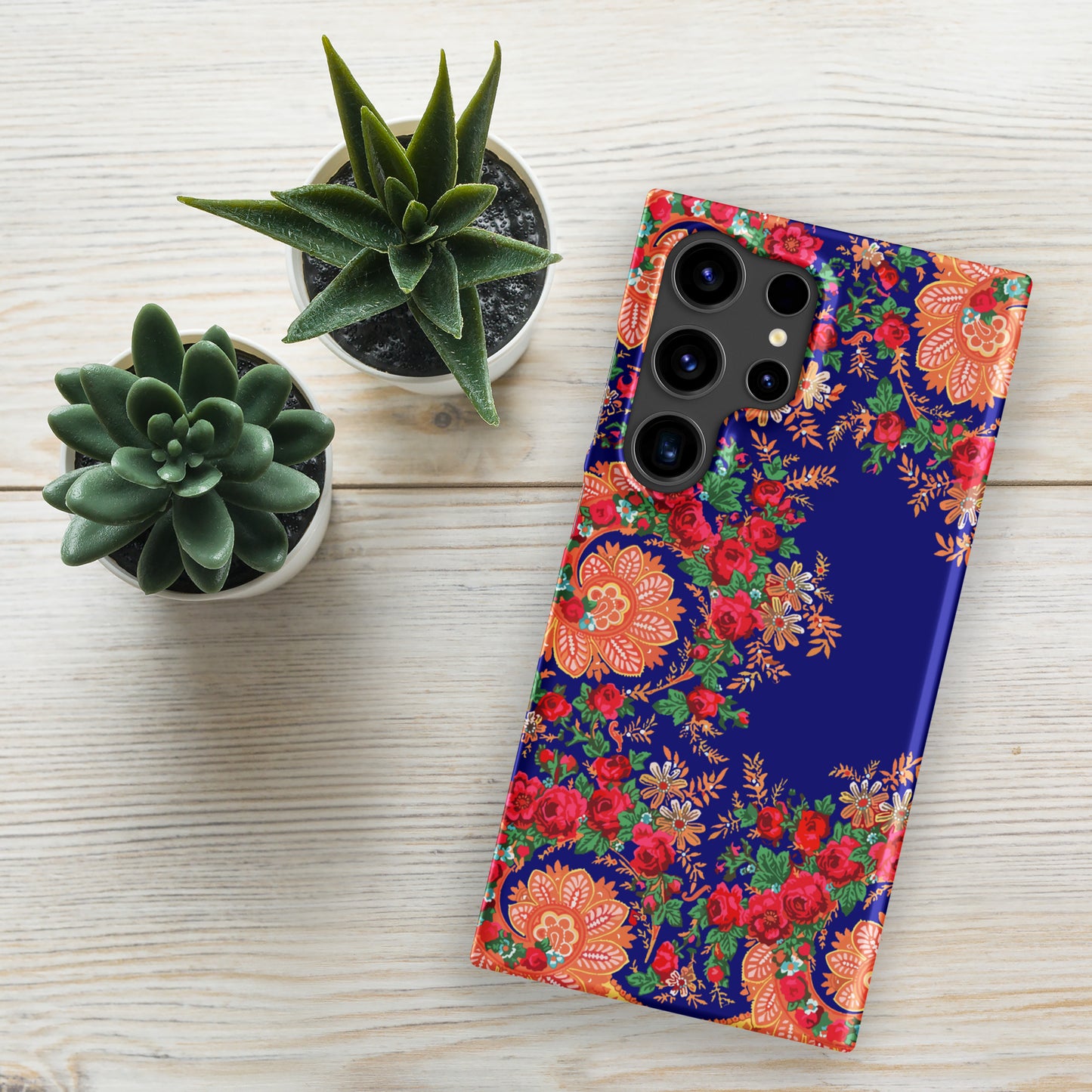 Coque Samsung rigide « Foulard portugais Minhoto bleu »