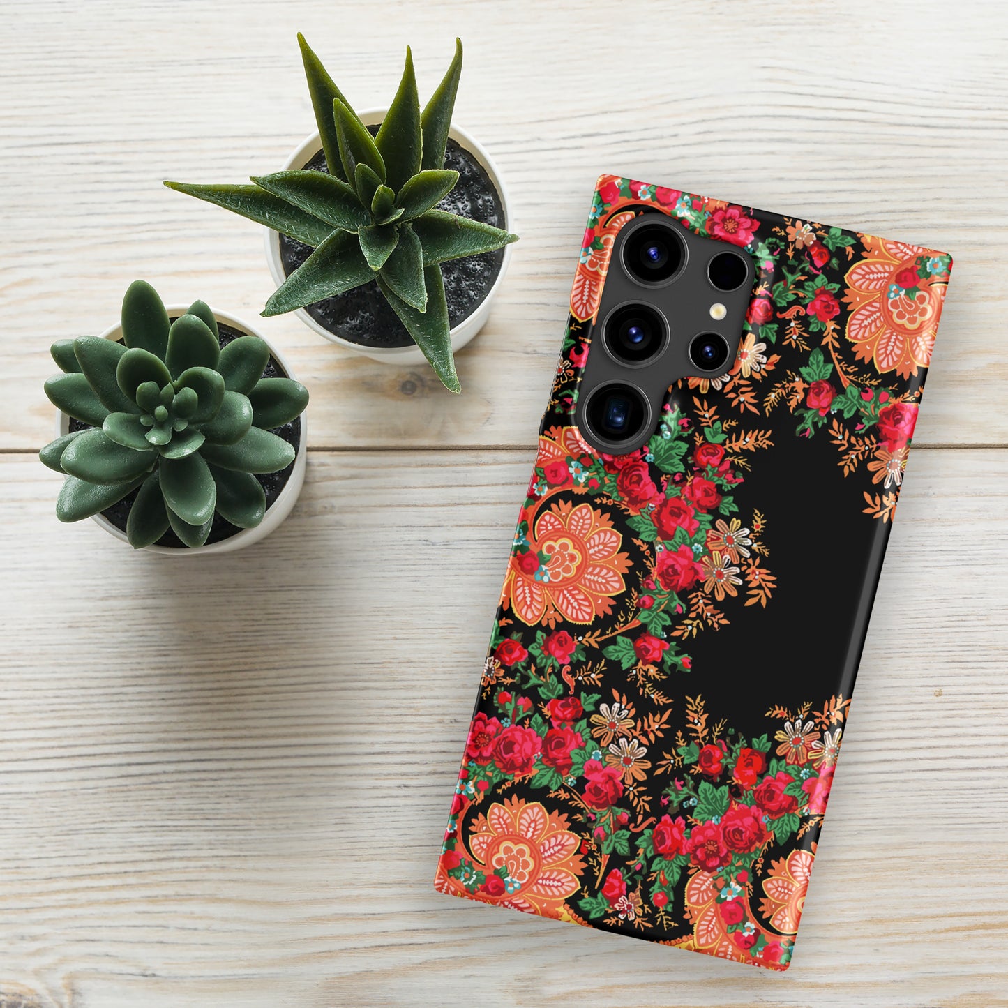 Coque Samsung rigide « Foulard portugais Minhoto noir »