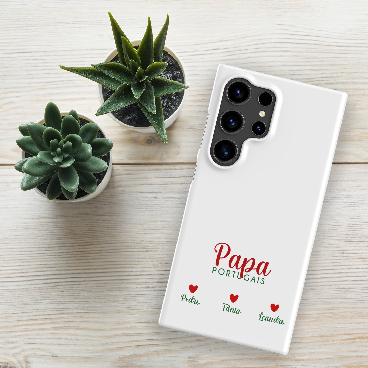Coque Samsung rigide « Papa portugais » personnalisable