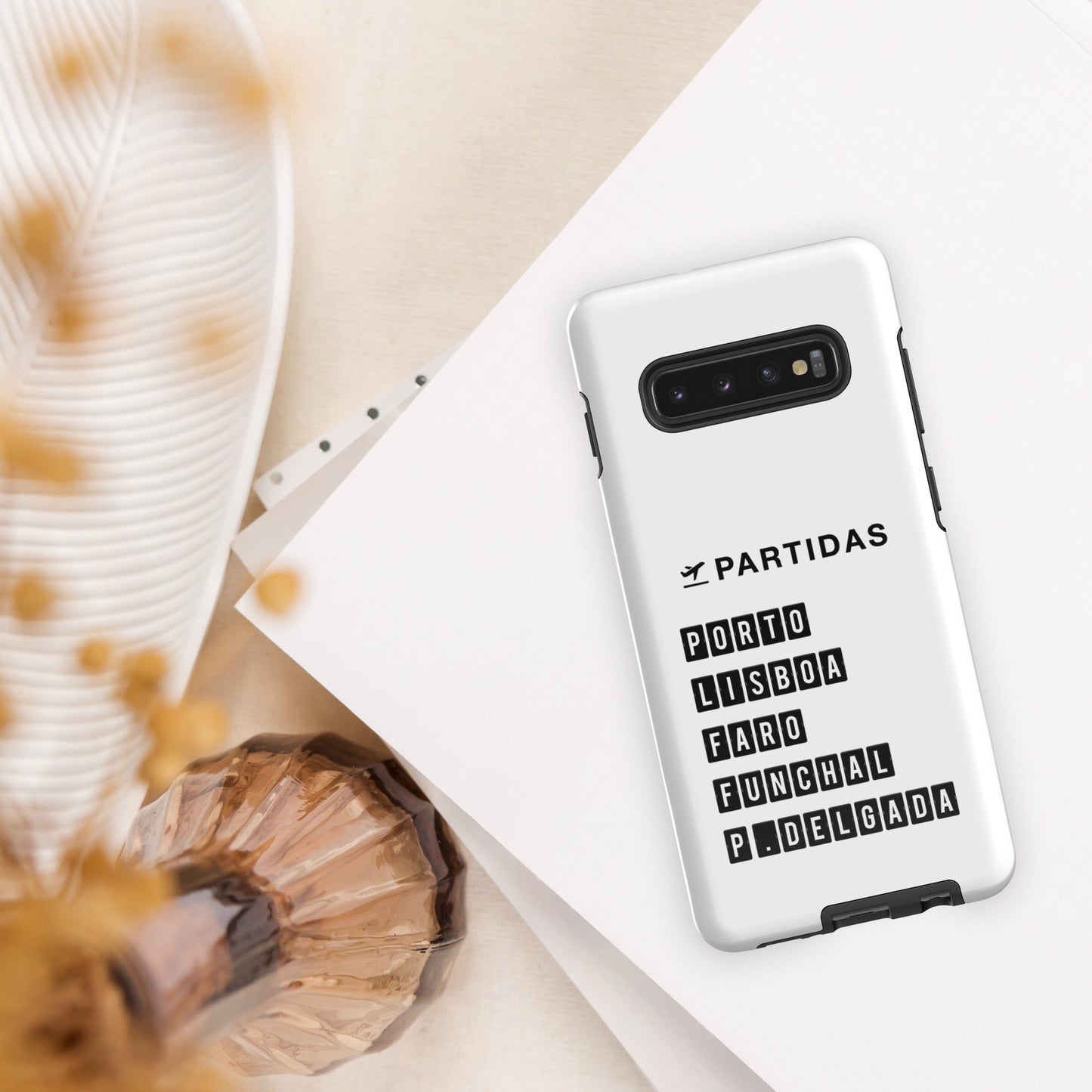 Coque Samsung rigide double protection « Destination Portugal »