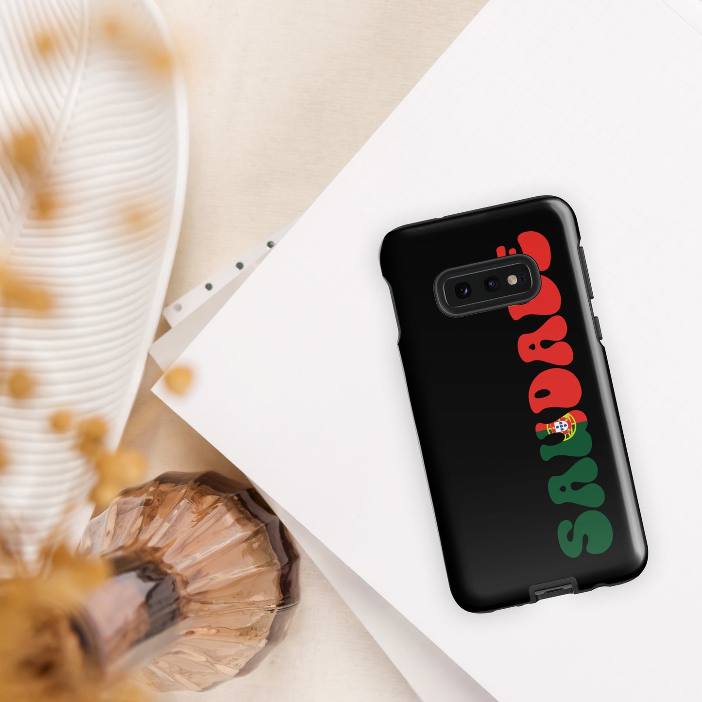 Coque Samsung rigide double protection « Saudade Portugal »
