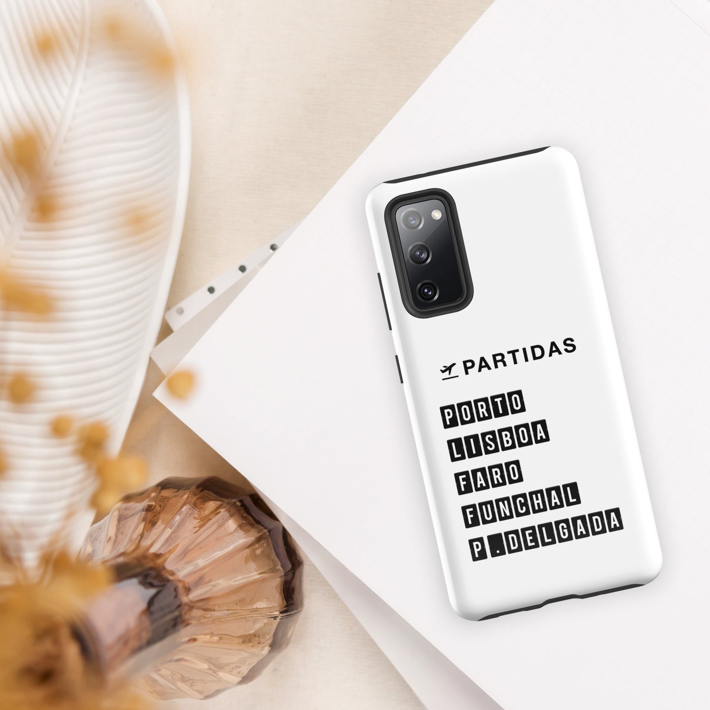 Coque Samsung rigide double protection « Destination Portugal »