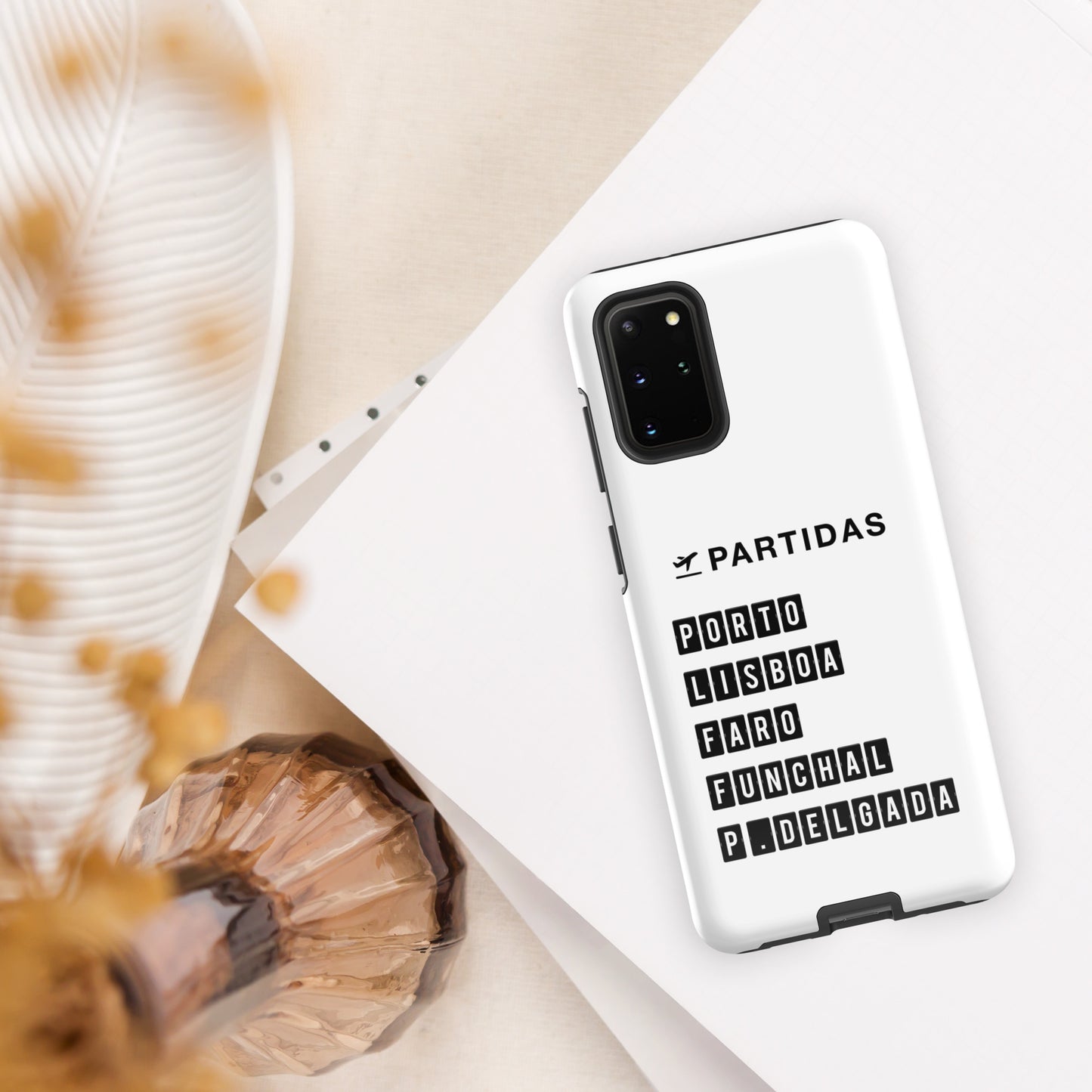 Coque Samsung rigide double protection « Destination Portugal »