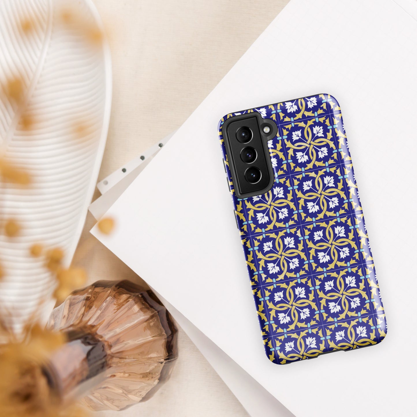 Coque Samsung rigide double protection « Azulejos de Leiria »