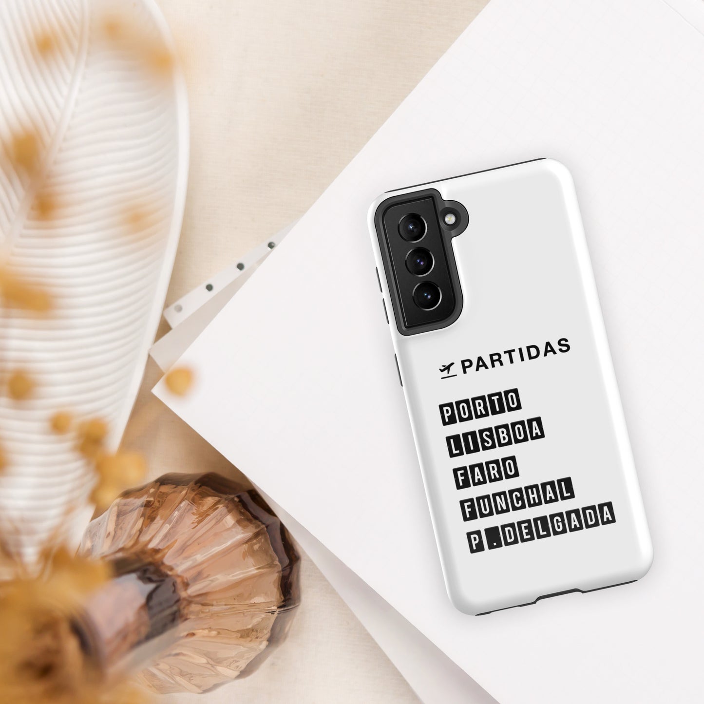 Coque Samsung rigide double protection « Destination Portugal »