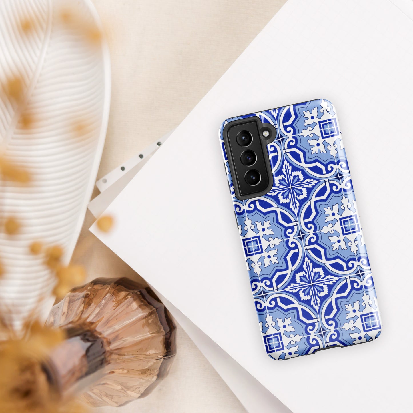 Coque Samsung rigide double protection « Azulejos de Porto »