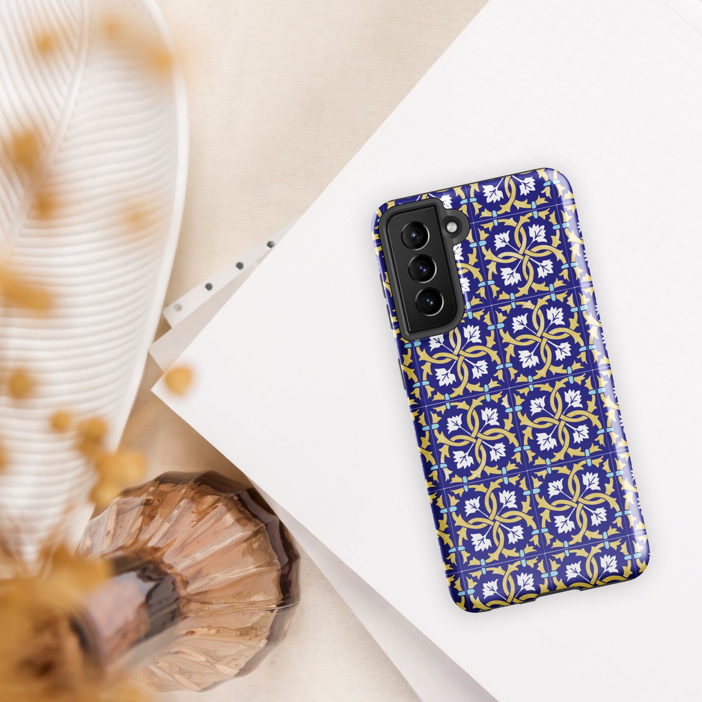 Coque Samsung rigide double protection « Azulejos de Leiria »