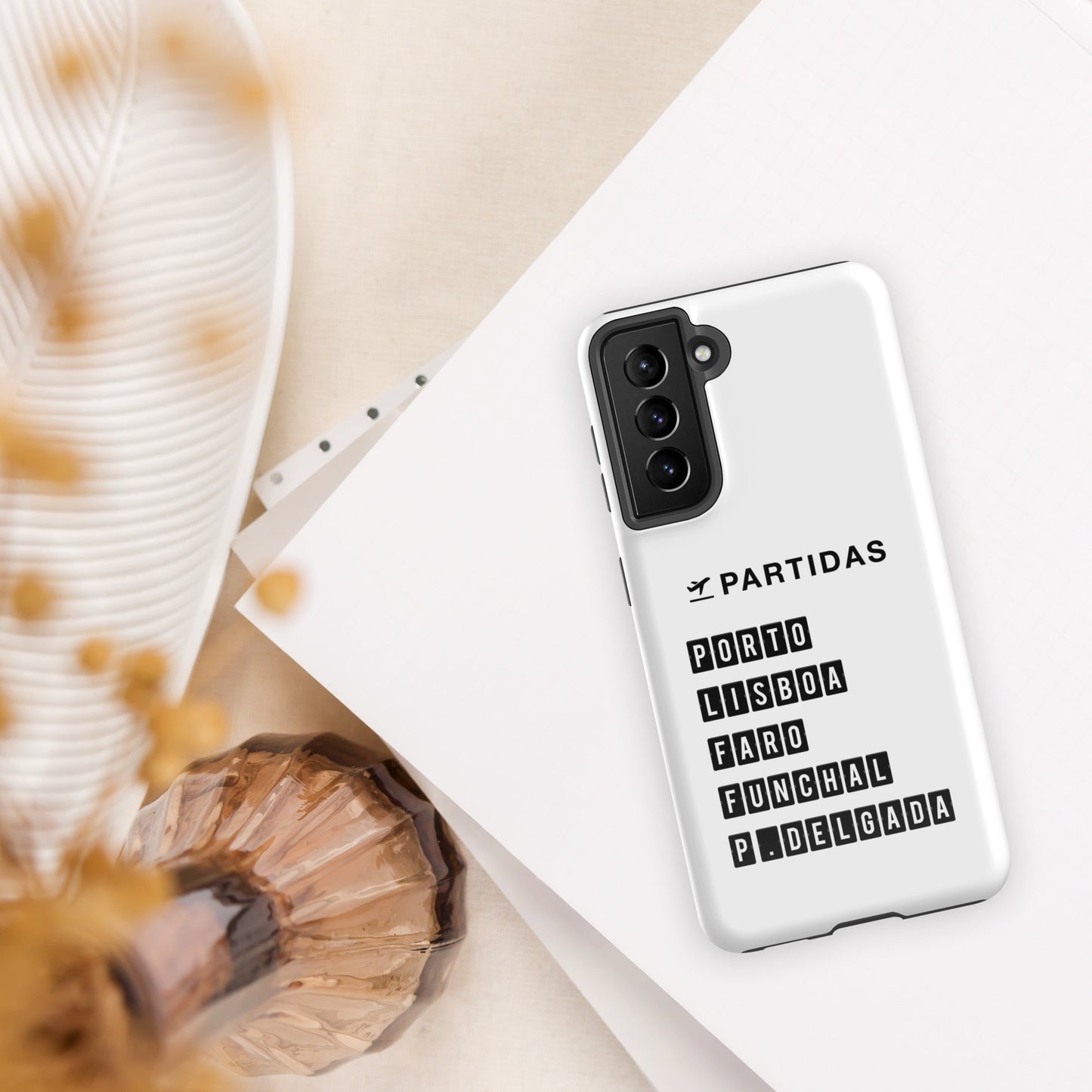 Coque Samsung rigide double protection « Destination Portugal »
