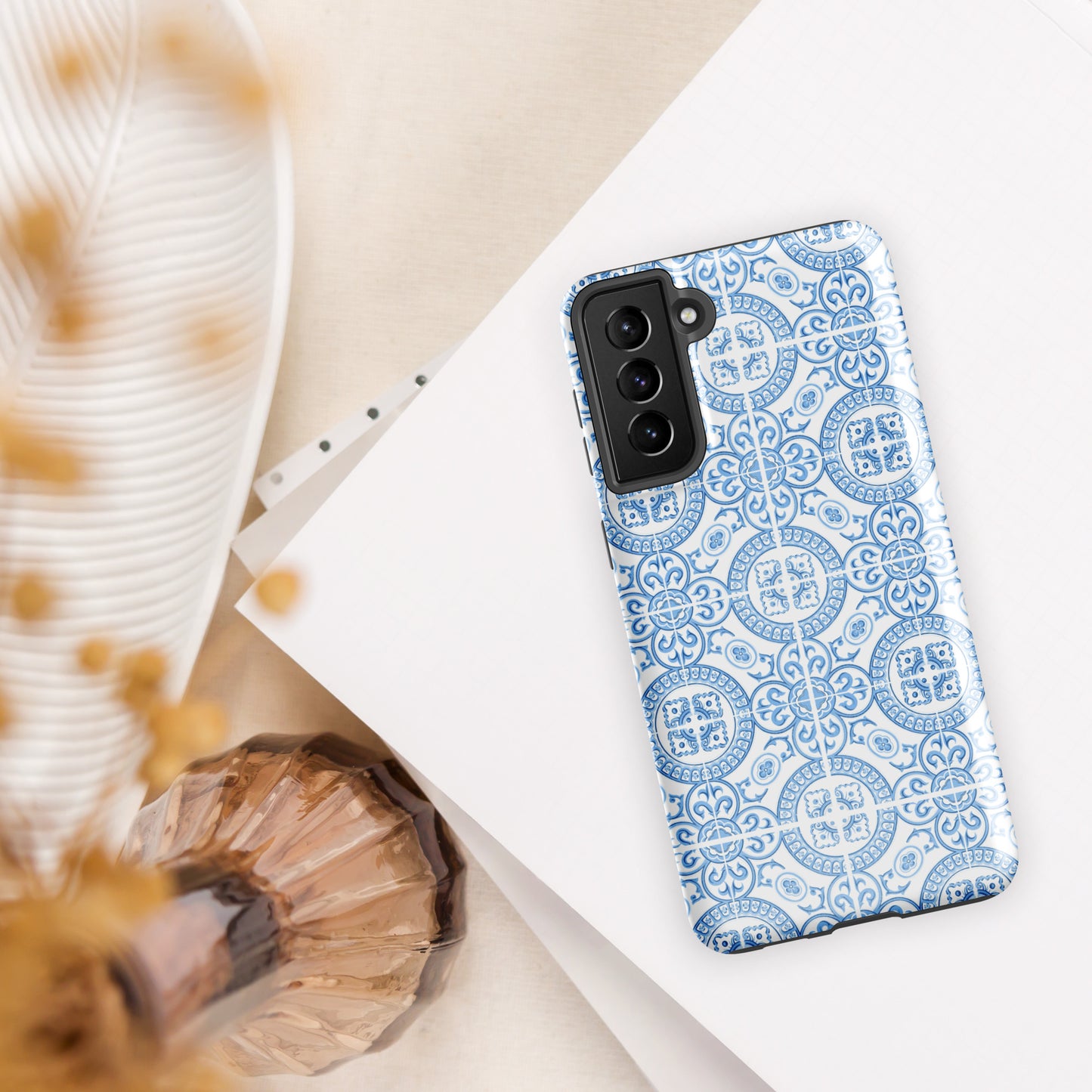 Coque Samsung rigide double protection « Azulejos de Figueira da Foz »