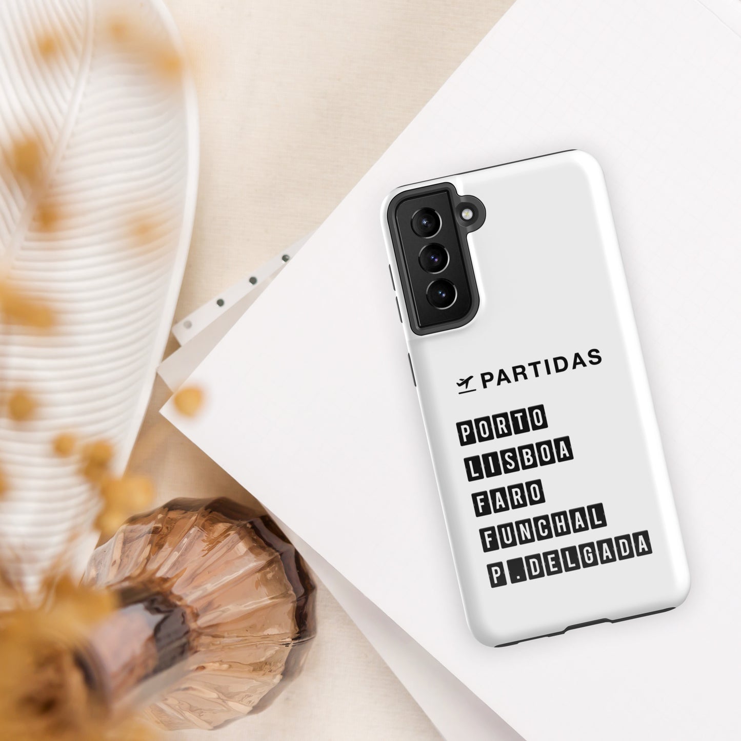 Coque Samsung rigide double protection « Destination Portugal »