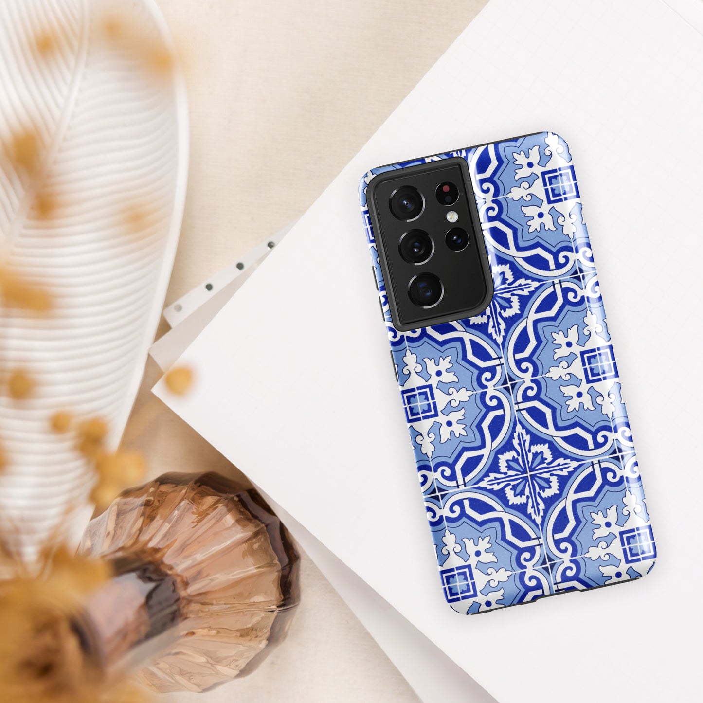 Coque Samsung rigide double protection « Azulejos de Porto »