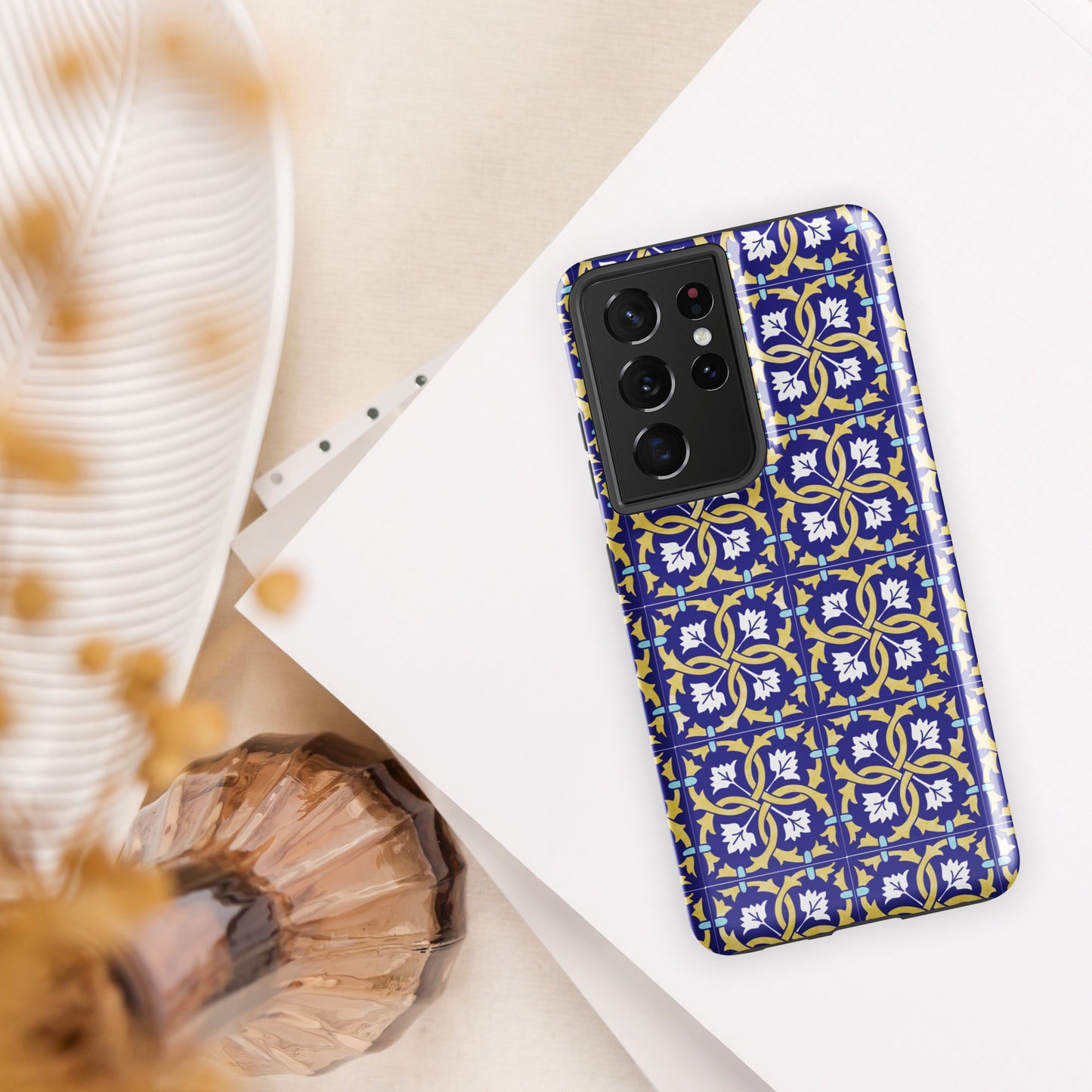 Coque Samsung rigide double protection « Azulejos de Leiria »