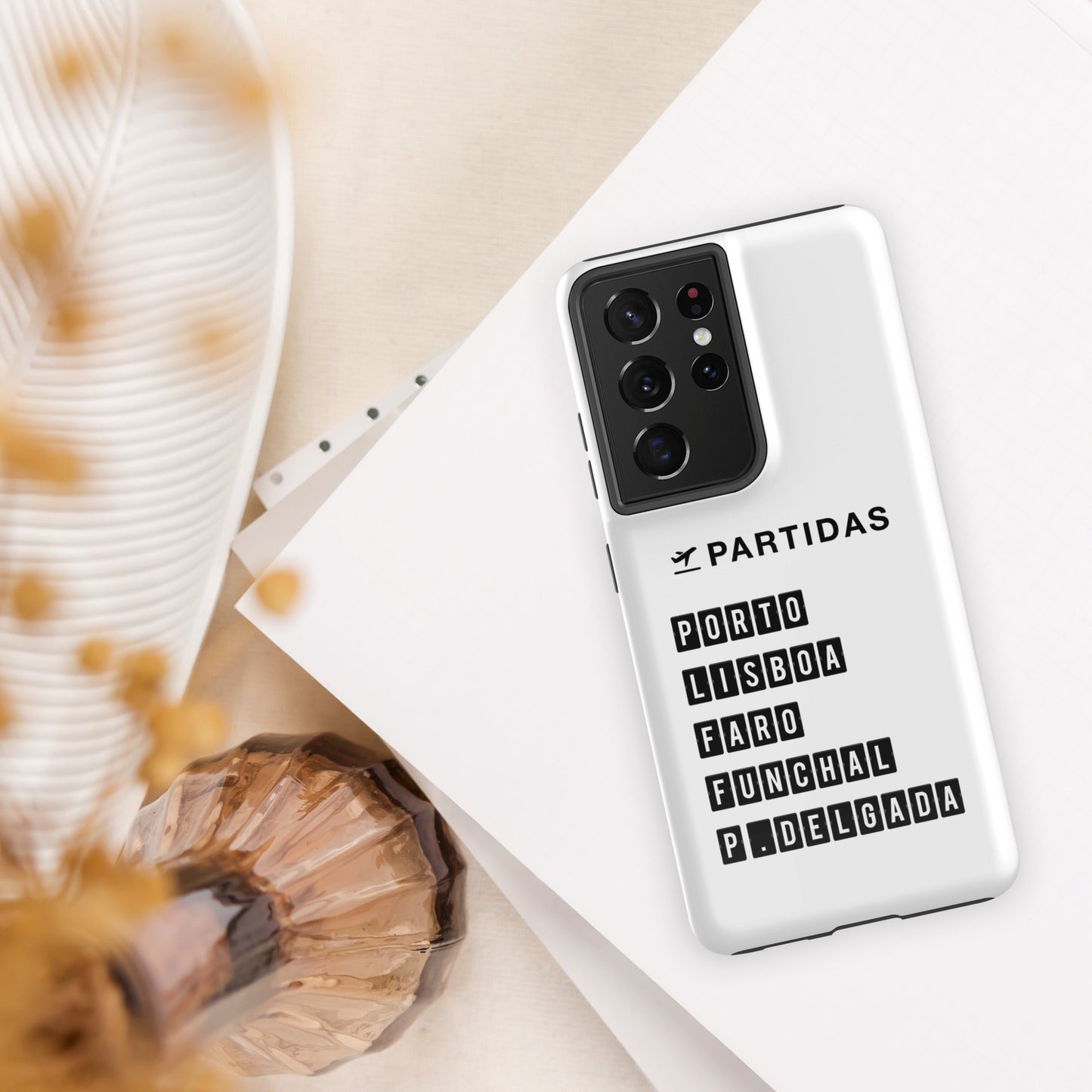 Coque Samsung rigide double protection « Destination Portugal »
