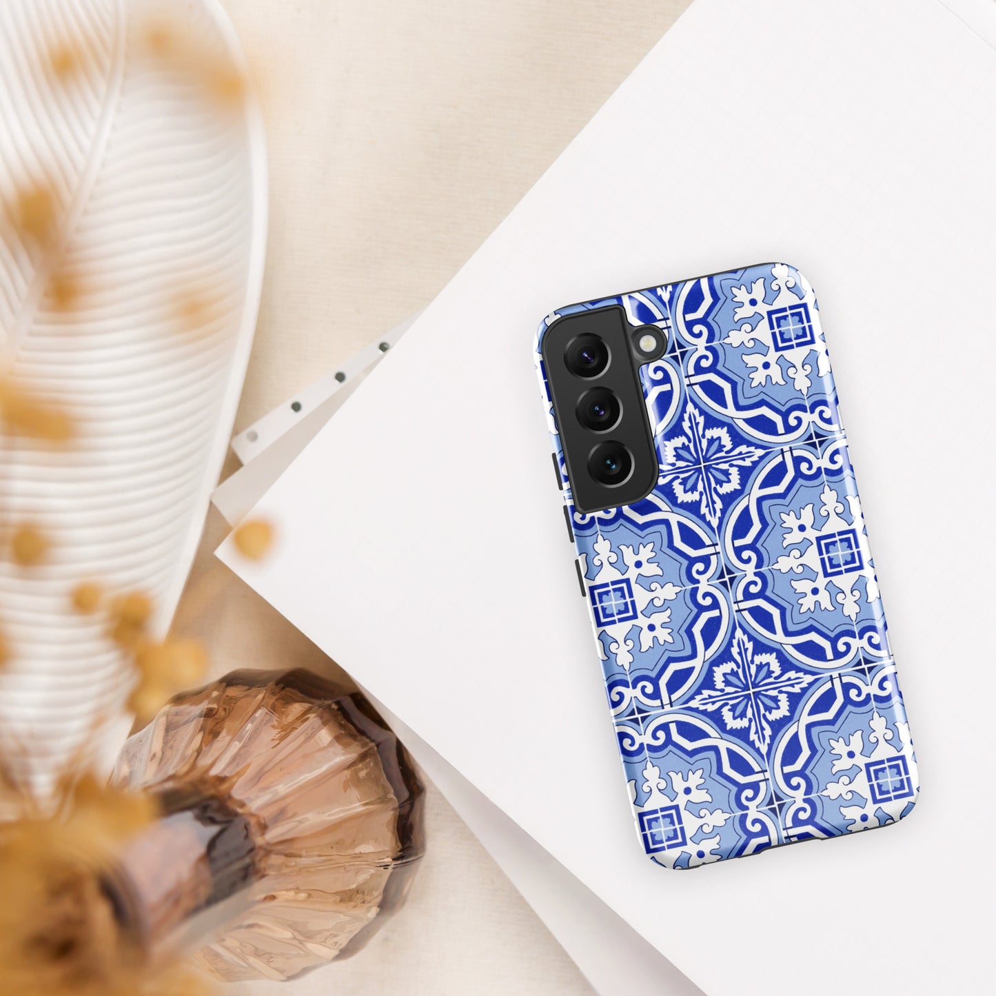 Coque Samsung rigide double protection « Azulejos de Porto »