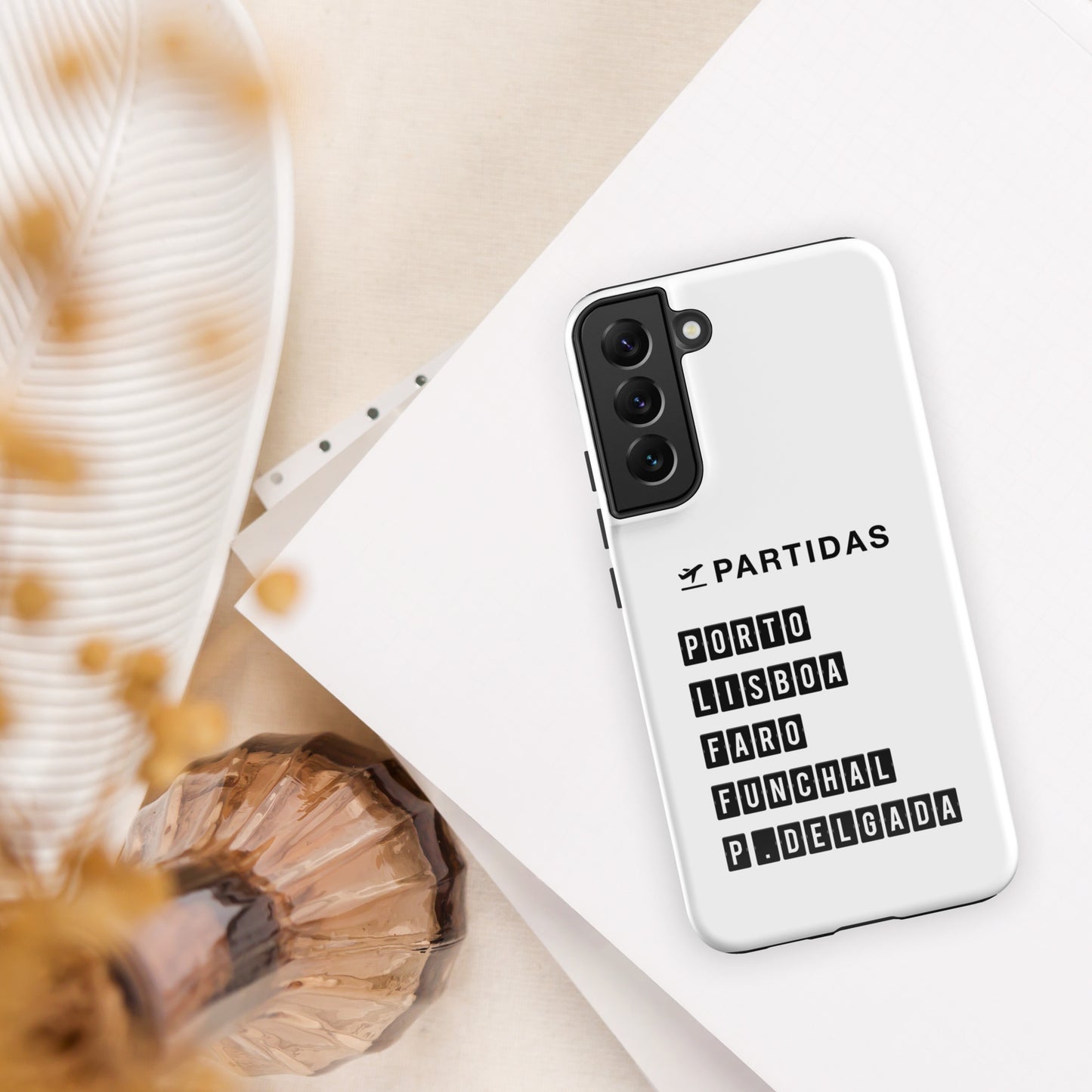 Coque Samsung rigide double protection « Destination Portugal »