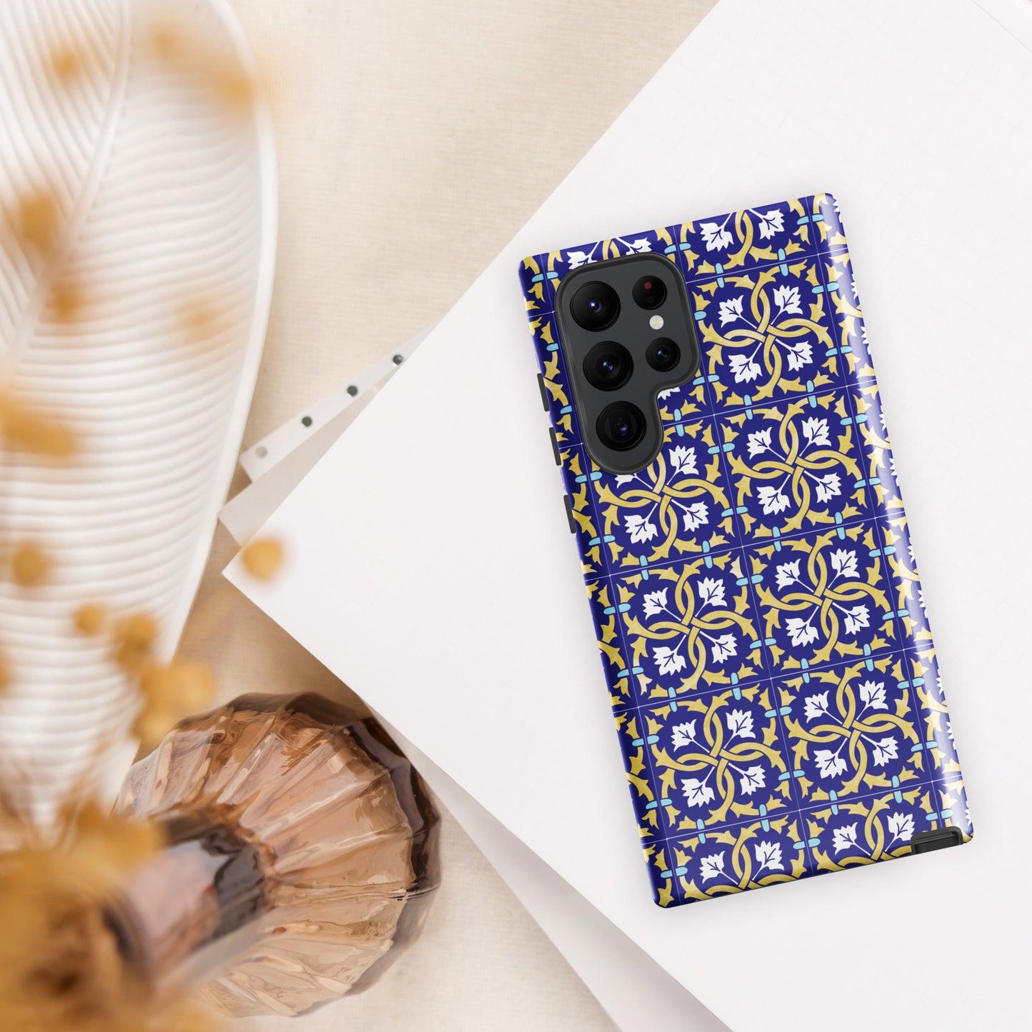 Coque Samsung rigide double protection « Azulejos de Leiria »