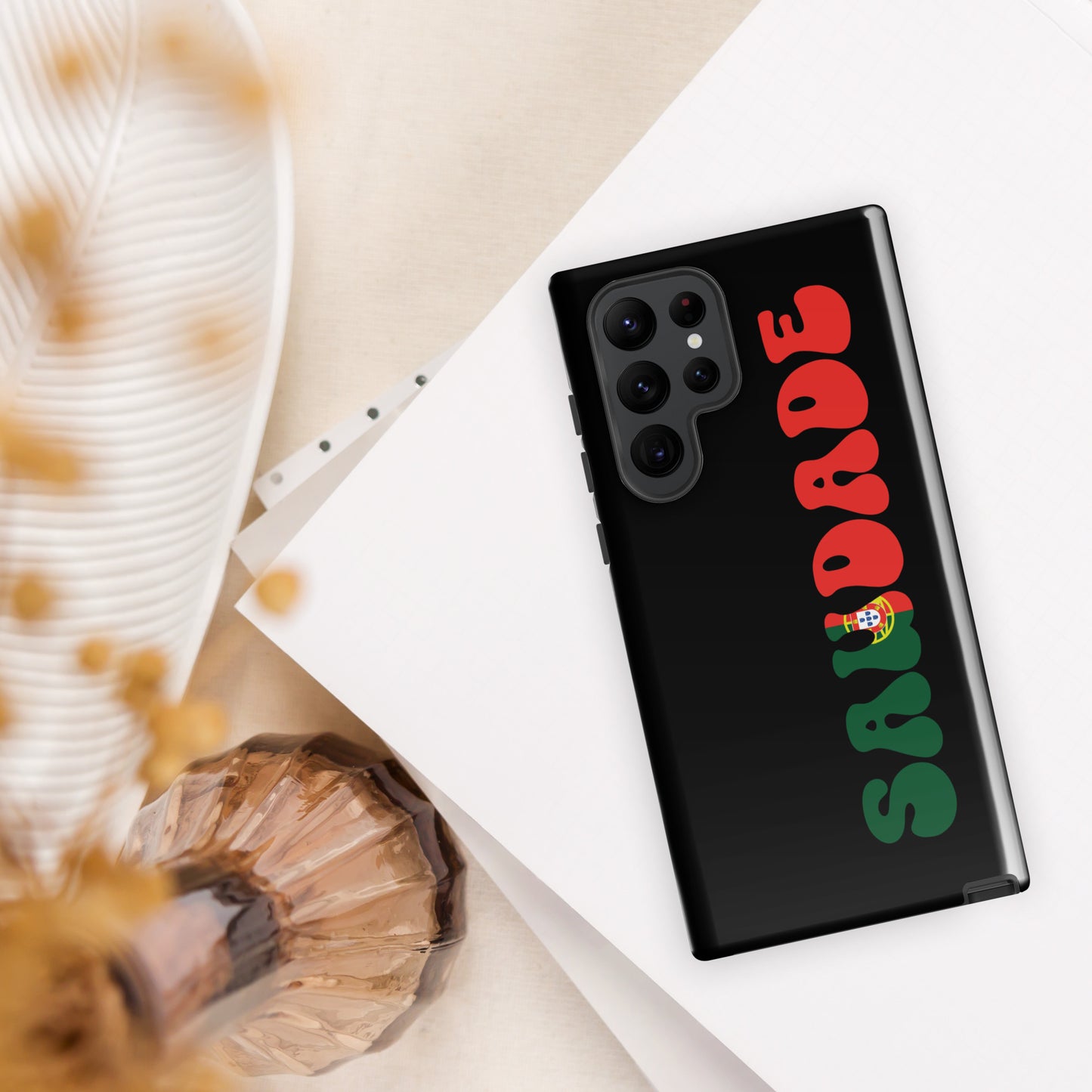 Coque Samsung rigide double protection « Saudade Portugal »