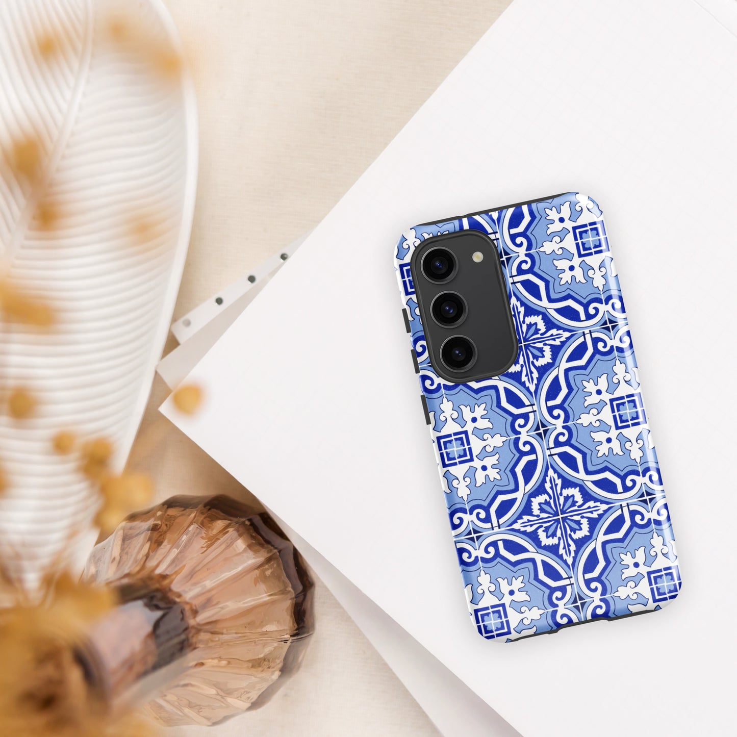 Coque Samsung rigide double protection « Azulejos de Porto »