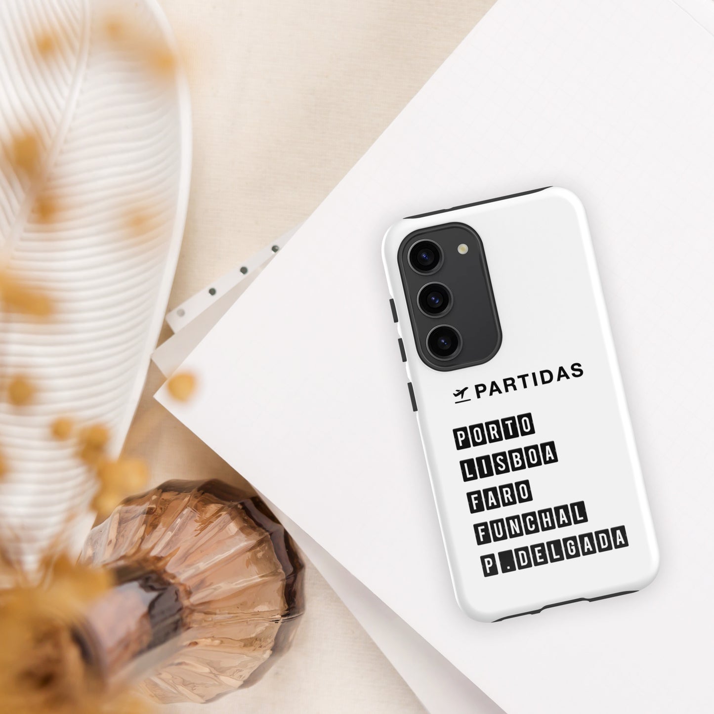 Coque Samsung rigide double protection « Destination Portugal »