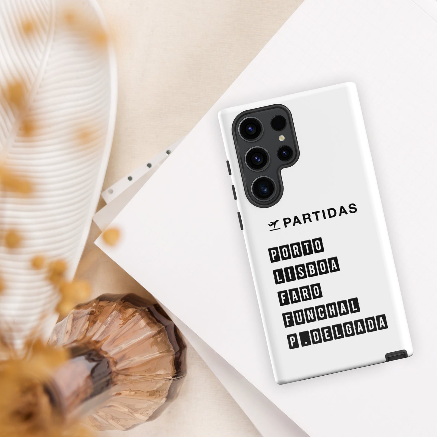 Coque Samsung rigide double protection « Destination Portugal »