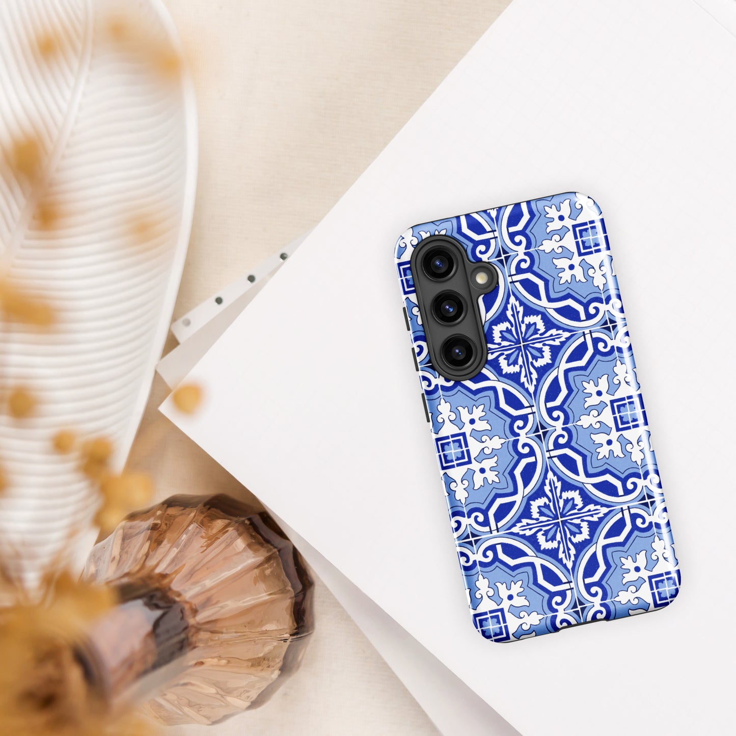 Coque Samsung rigide double protection « Azulejos de Porto »