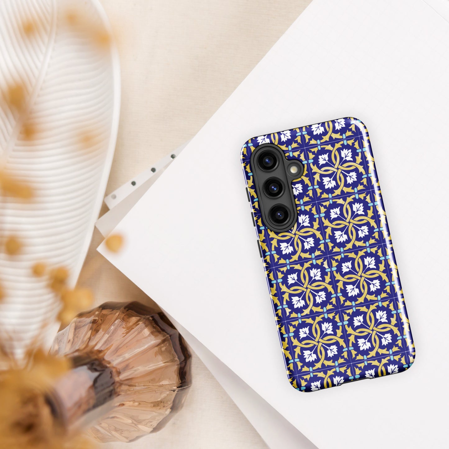Coque Samsung rigide double protection « Azulejos de Leiria »