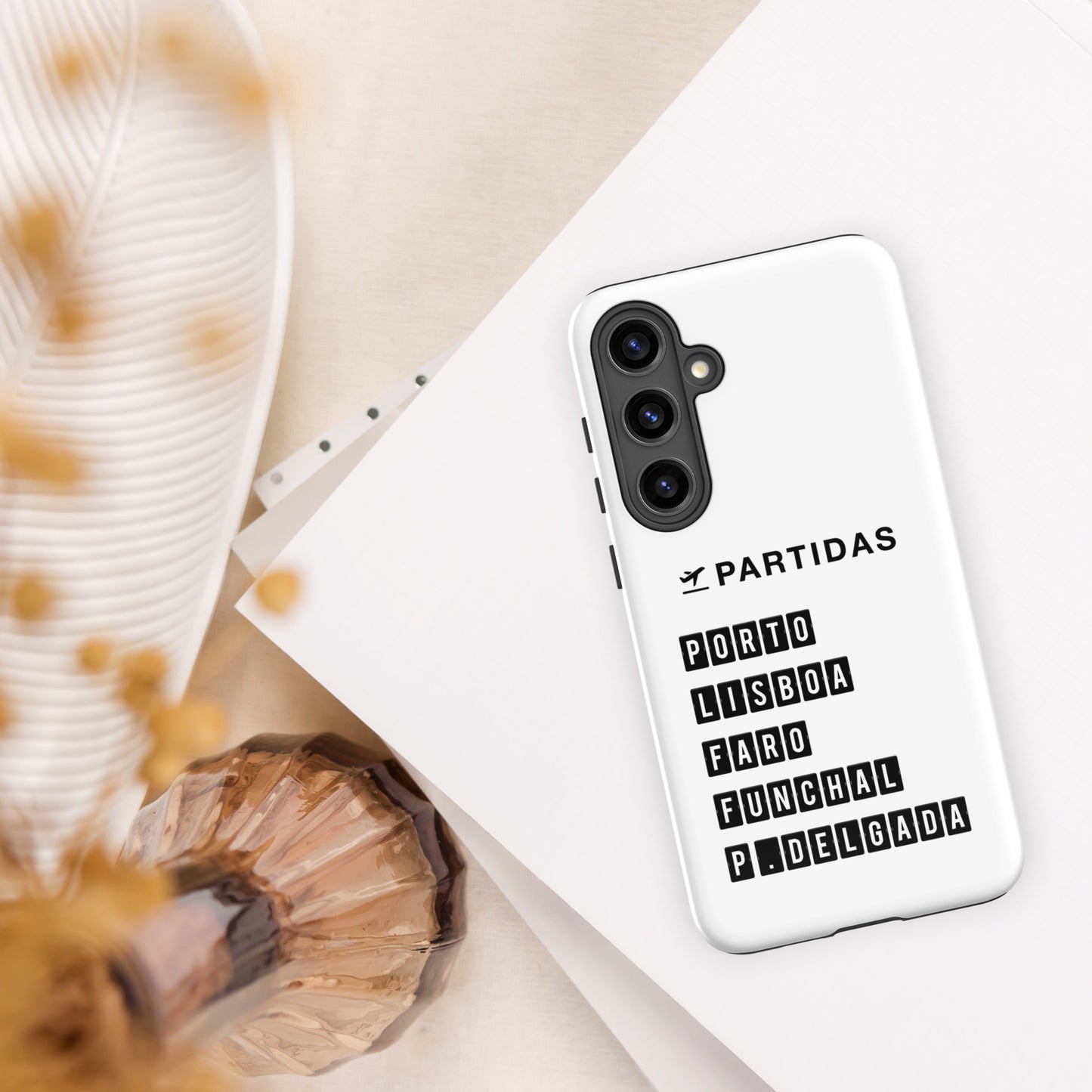Coque Samsung rigide double protection « Destination Portugal »