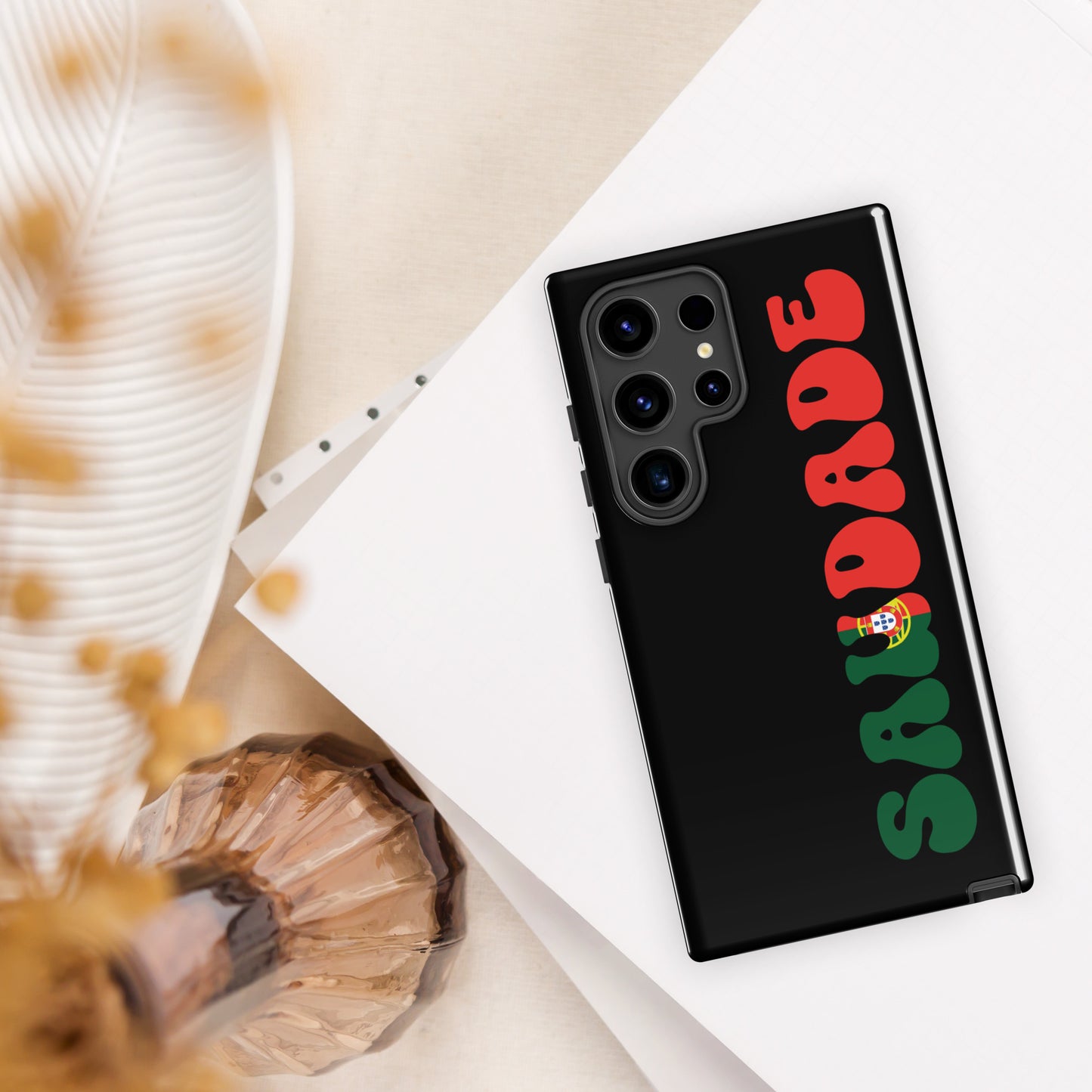 Coque Samsung rigide double protection « Saudade Portugal »