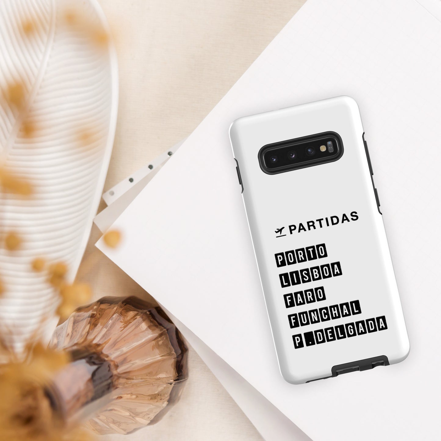 Coque Samsung rigide double protection « Destination Portugal »