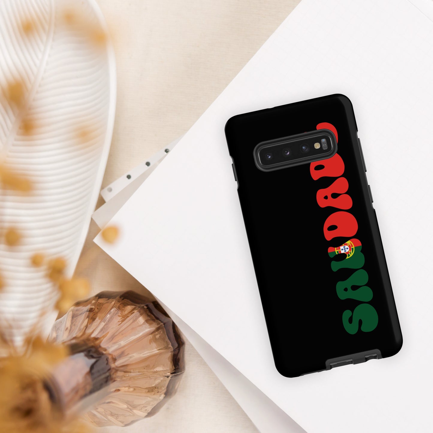 Coque Samsung rigide double protection « Saudade Portugal »